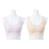 涼感ビューティー 接触冷感 背中スッキリ シームレスブラジャー ２枚セット