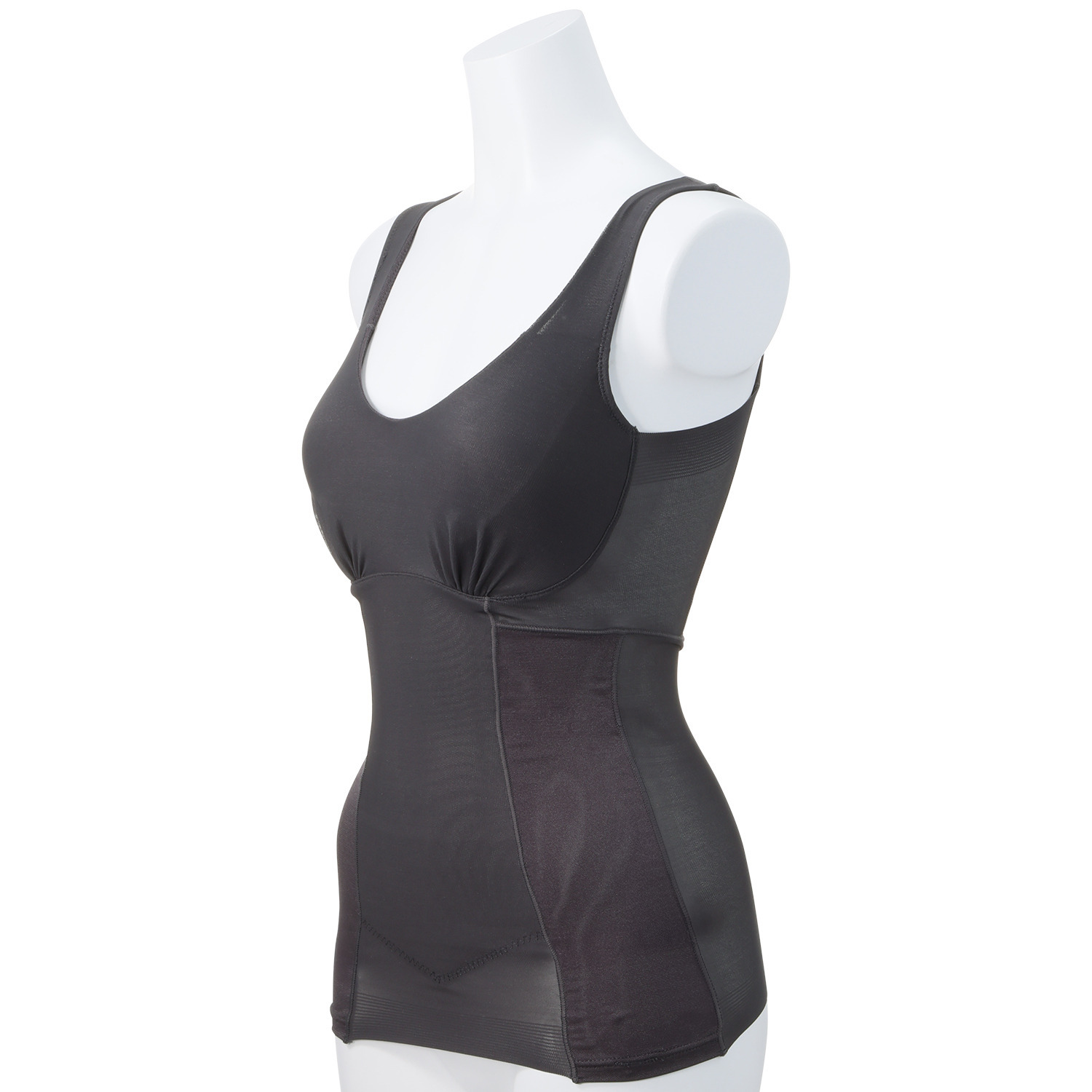 涼感ビューティー 接触冷感 お腹＆背中スッキリ ブラタンクトップ ２枚セット