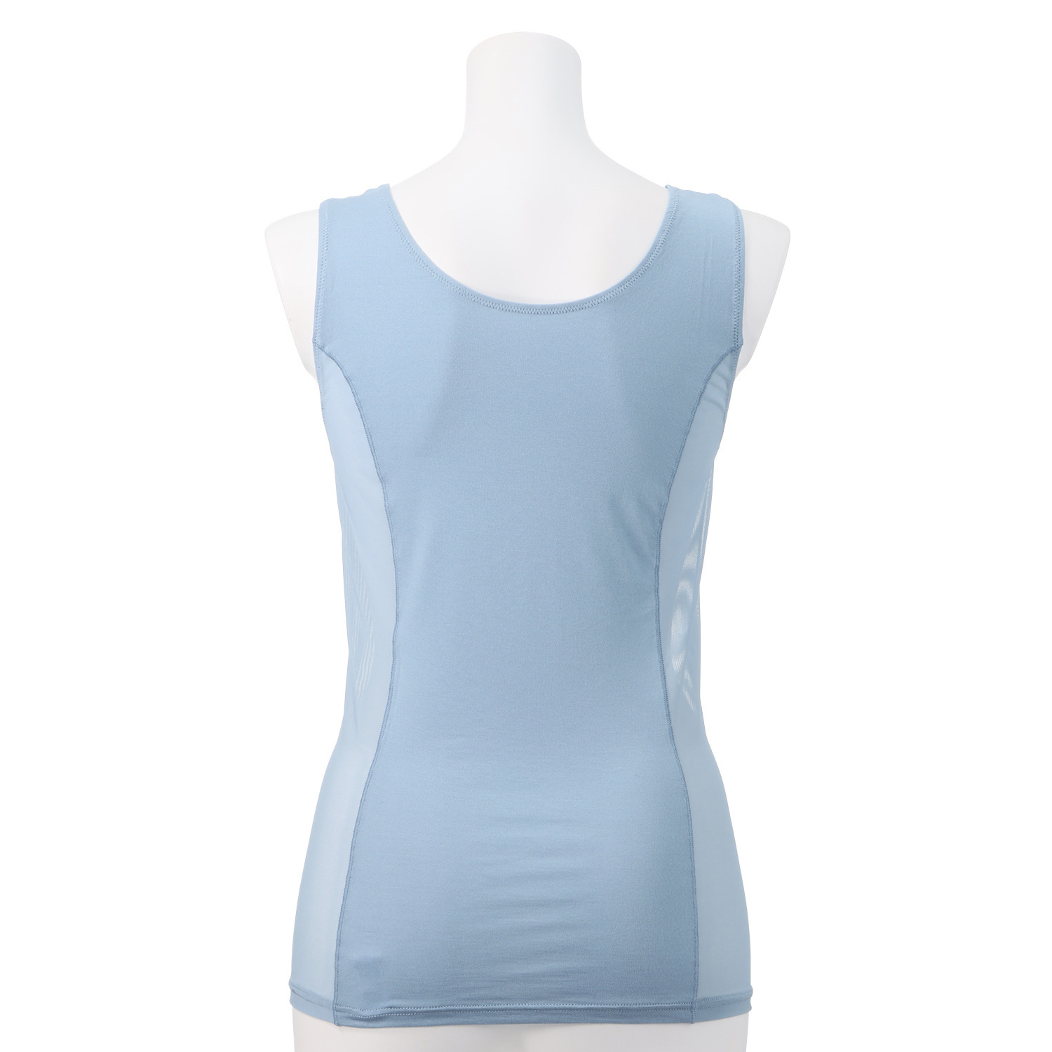 涼感ビューティー 接触冷感 汗取り付 脇メッシュタンクトップ ２枚セット