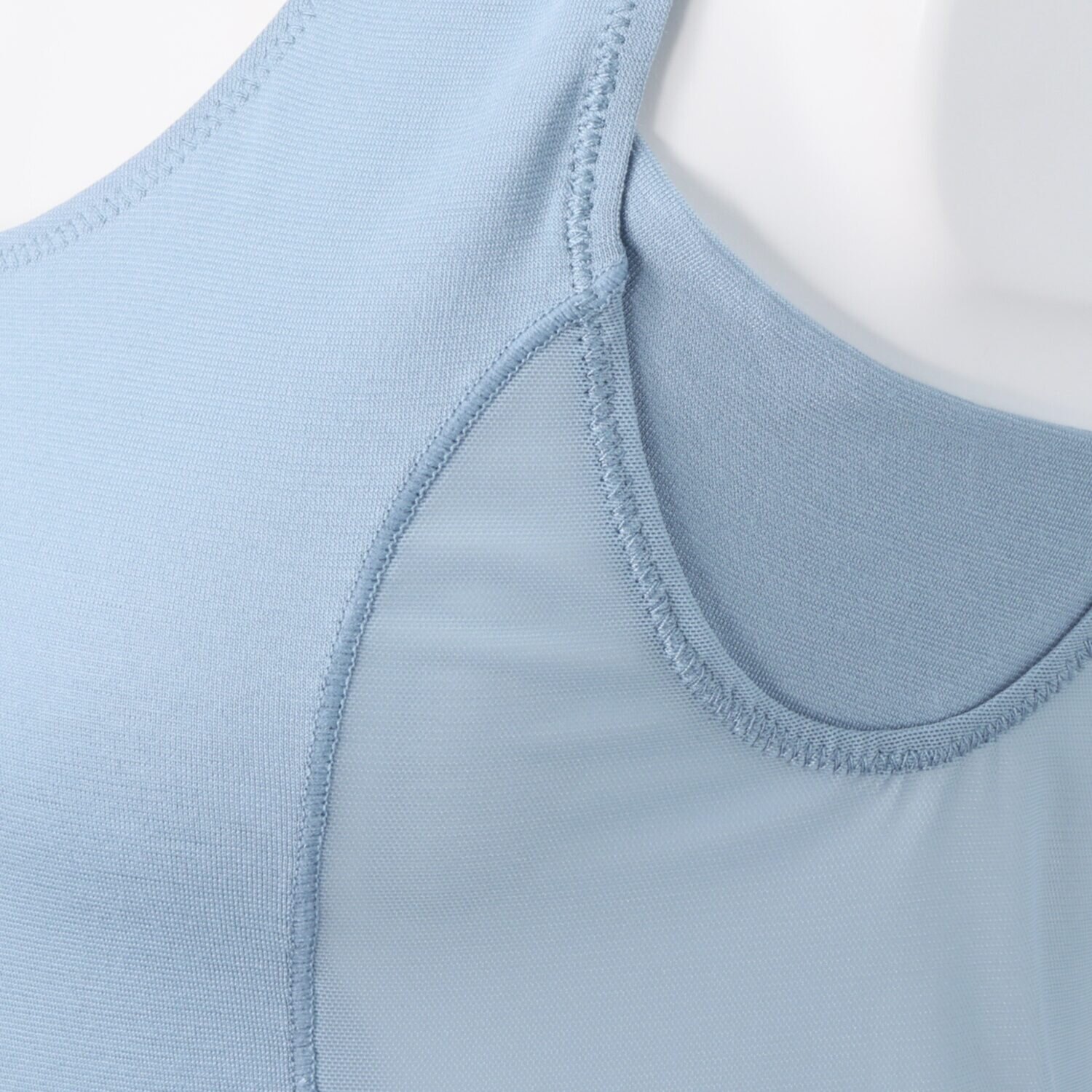 涼感ビューティー 接触冷感 汗取り付 脇メッシュタンクトップ ２枚セット