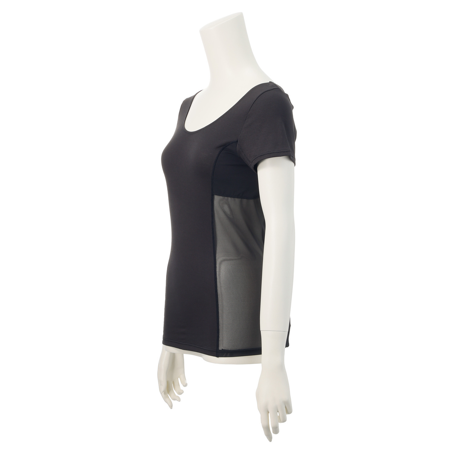 涼感ビューティー 接触冷感 汗取り付 脇メッシュ フレンチスリーブインナー ２枚セット