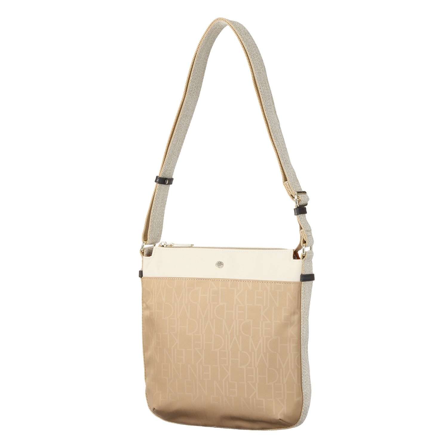 ミッシェル　クラン はっ水 ホットエンボス 縦ショルダーバッグ