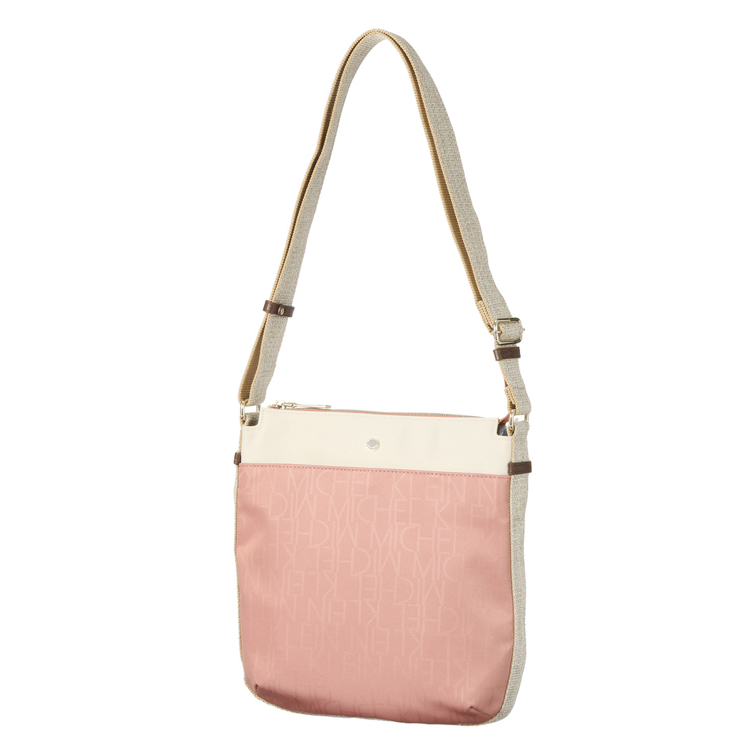 ミッシェル　クラン はっ水 ホットエンボス 縦ショルダーバッグ