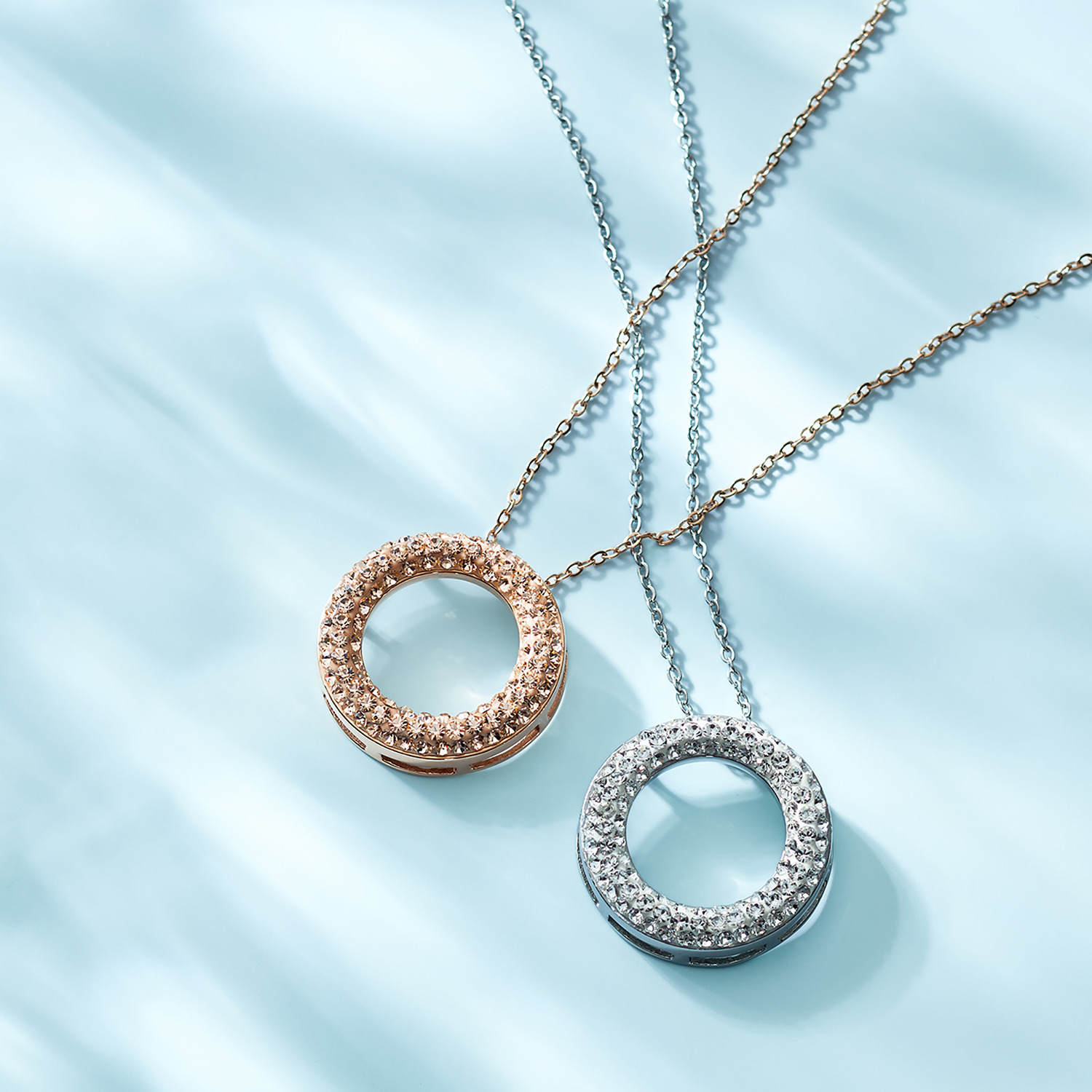 エービーステン ステンレス キラキラビジュウ リングデザイン ペンダント