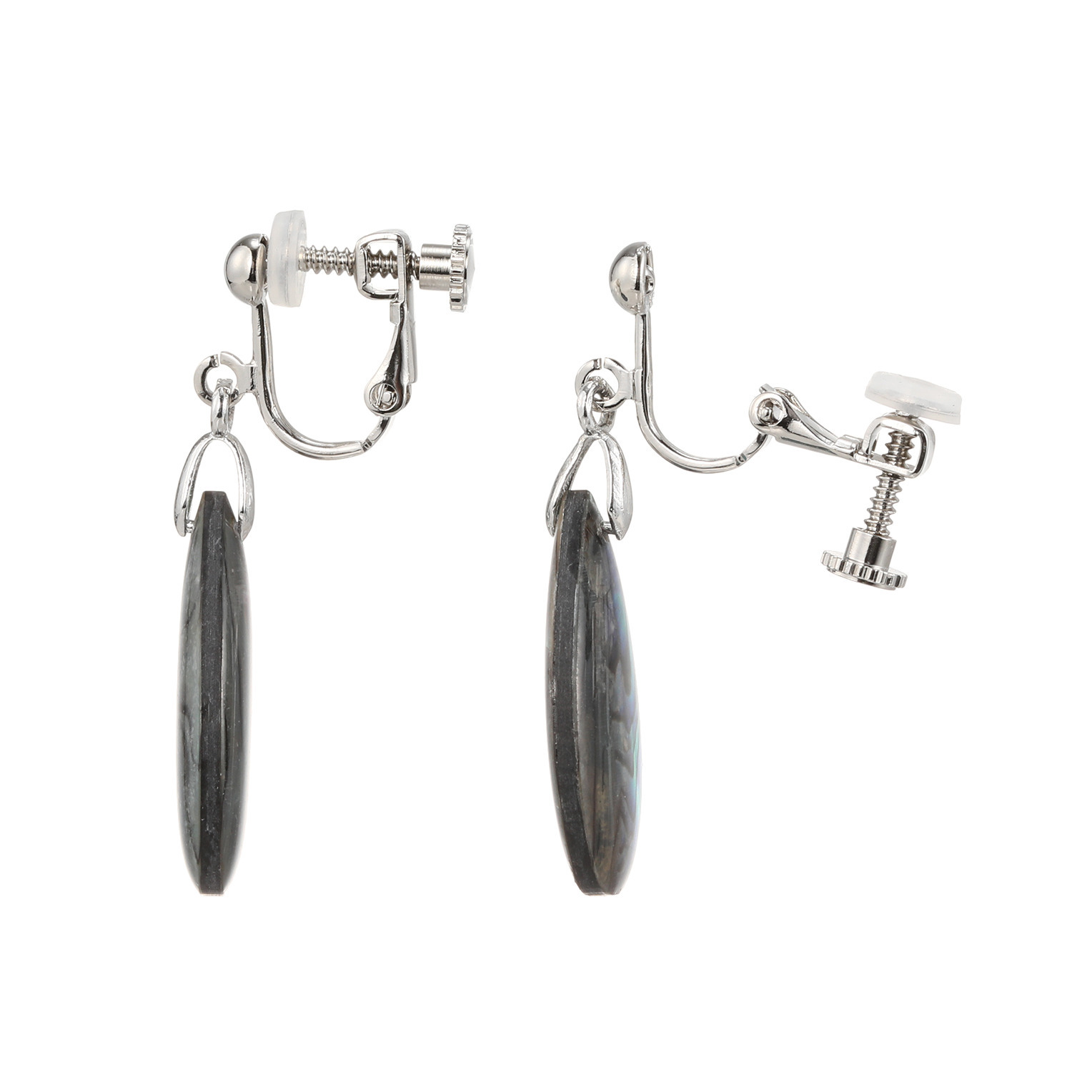 グランシフォレ アバローニシェル ダブレットストーン スウィング イヤリング／ピアス