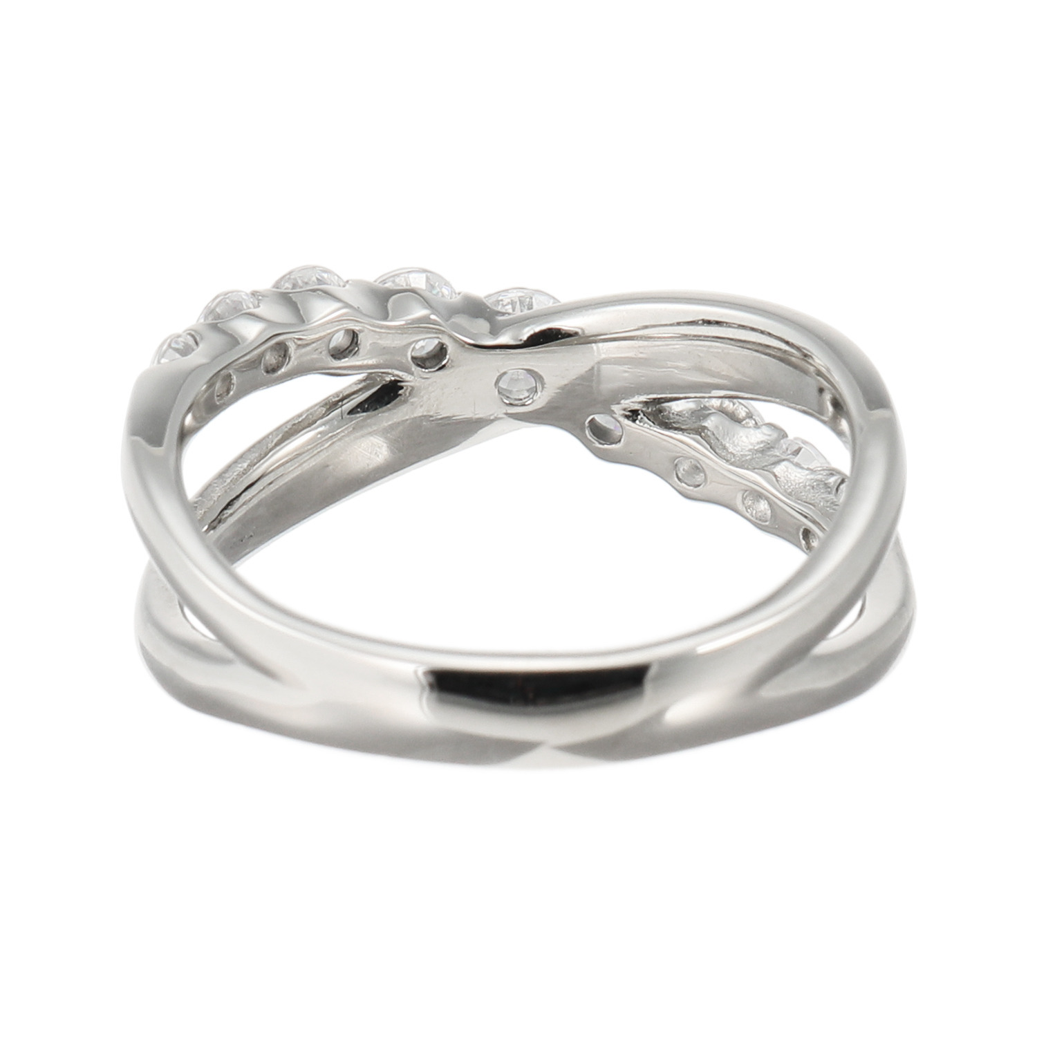 ステングレイス サージカルステンレス プレシオサ社製ＣＺ クロッシングデザイン リング