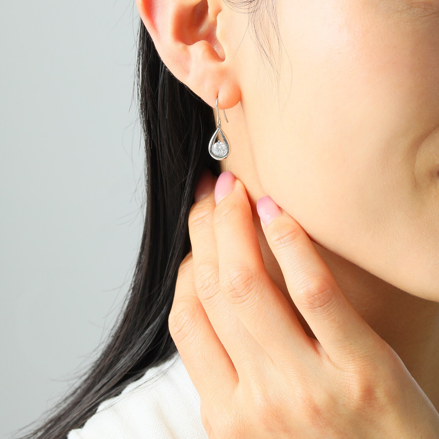 ステングレイス サージカルステンレス プレシオサ社製ＣＺ ドロップシェイプ スウィングピアス