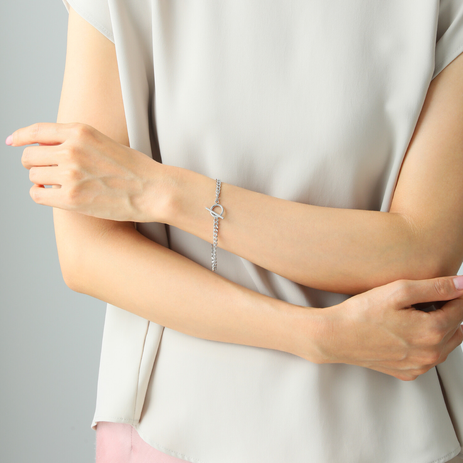 ステングレイス サージカルステンレス スパイシーテイスト ボリュームチェーン ブレスレット