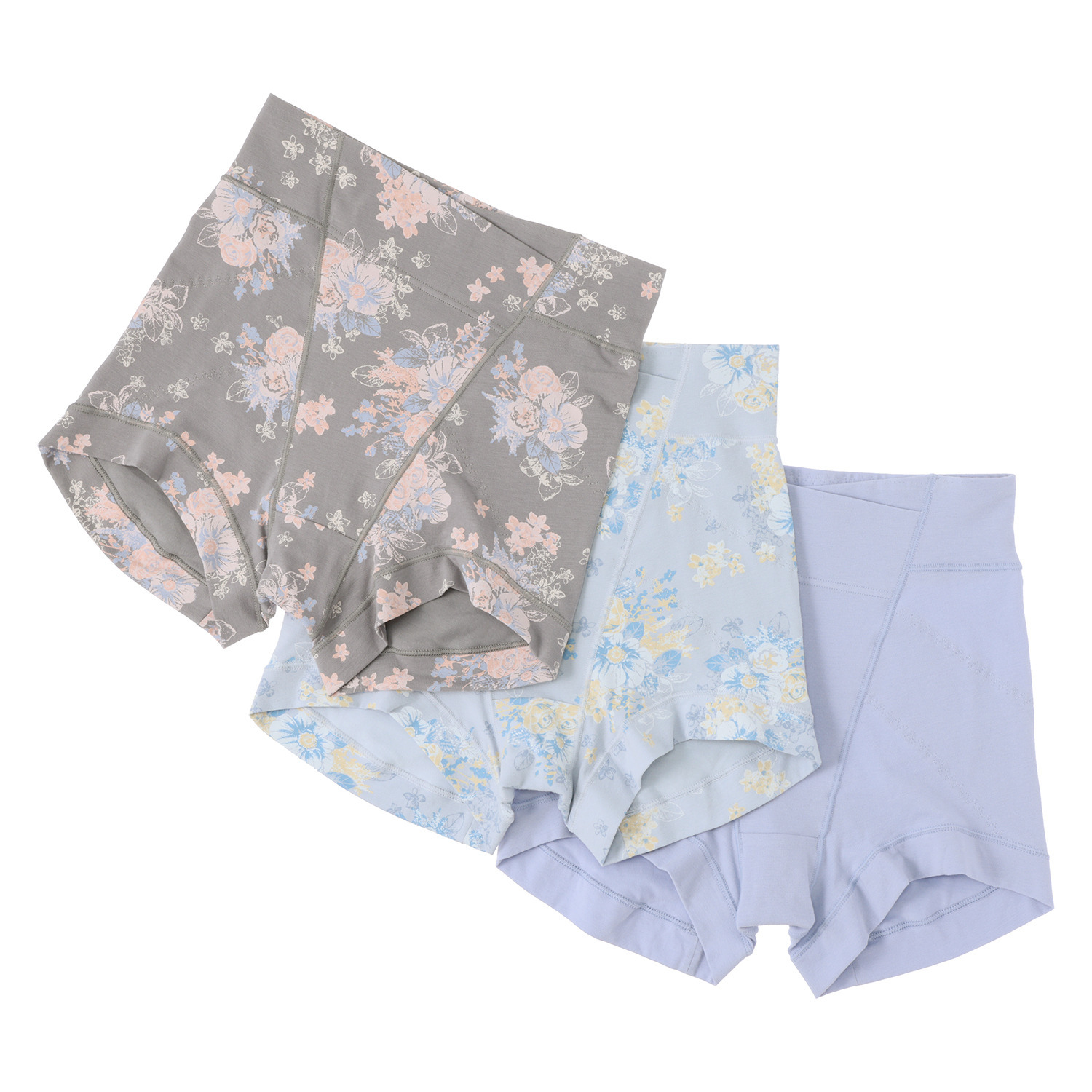 うつくＣ 綿混深ばき すっきりサポート 一分丈ボトム３枚セット