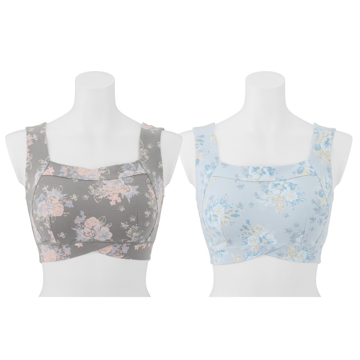 うつくＣ 綿混 すっきりサポートブラ ２枚セット