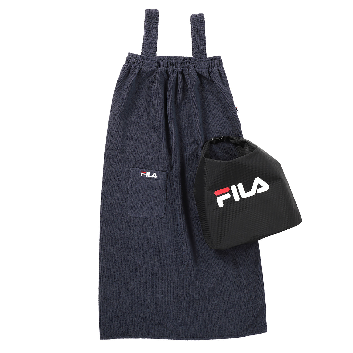 フィラ はっ水 ショートドラムバッグ＆ くつろぎタオルワンピース