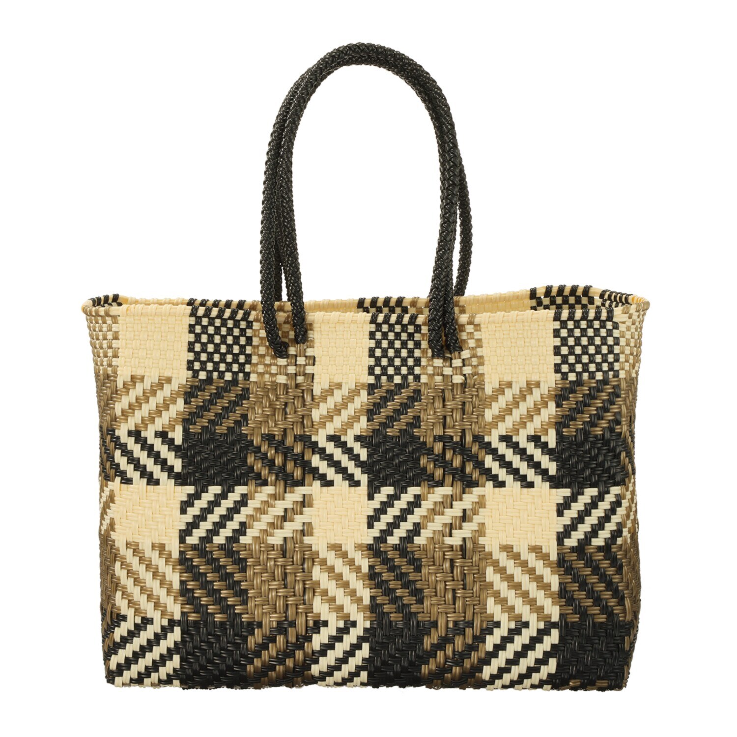 ムーンバード 手編みのメルカドバッグ 横長＜Ｍ＞