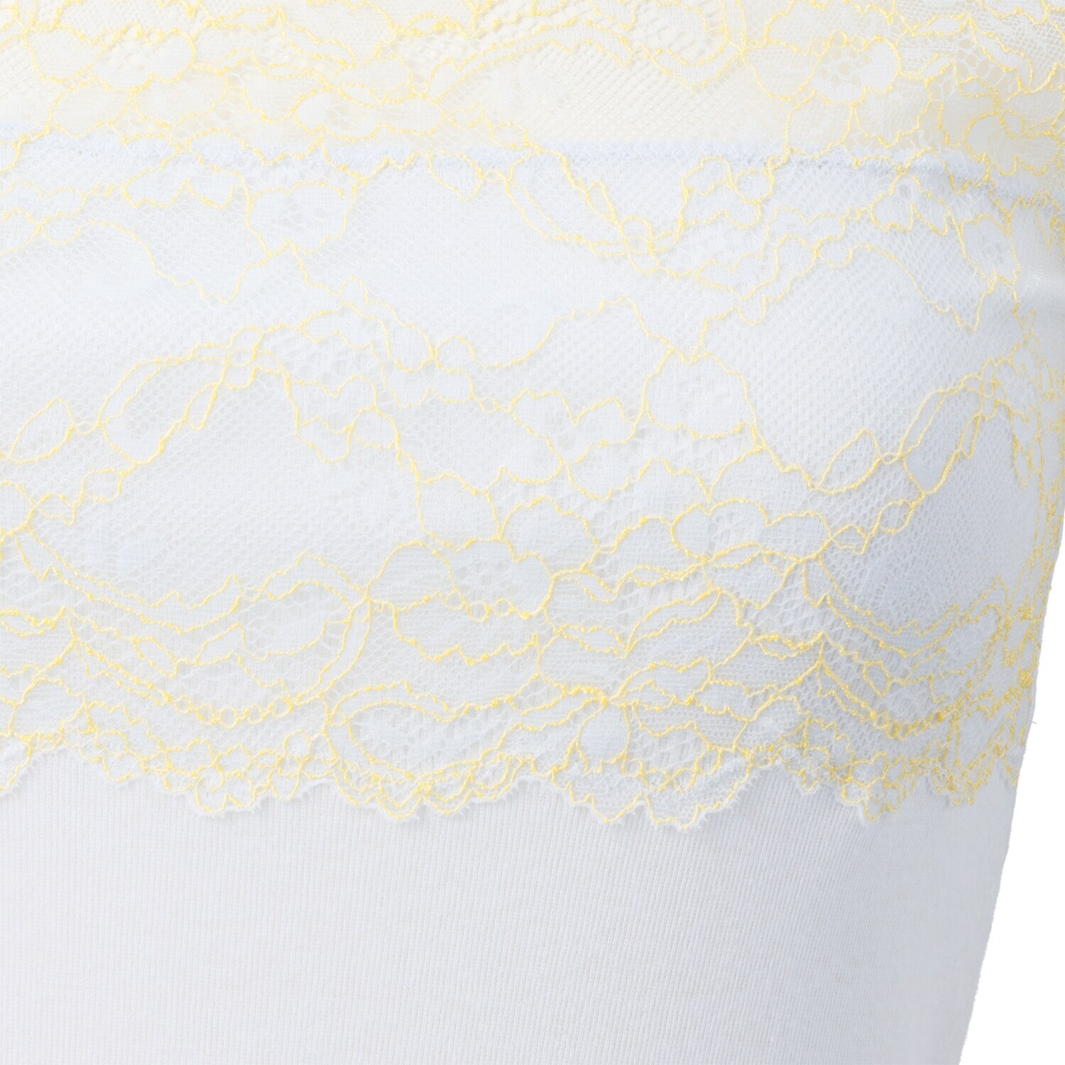 肌ごころ カラーはお任せ！ 綿１００％ フレンチスリーブ レーシータンクトップ お楽しみ２枚セット