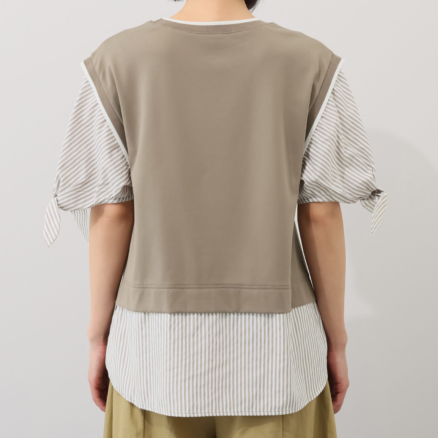 アリュメット 袖リボンプルオーバー