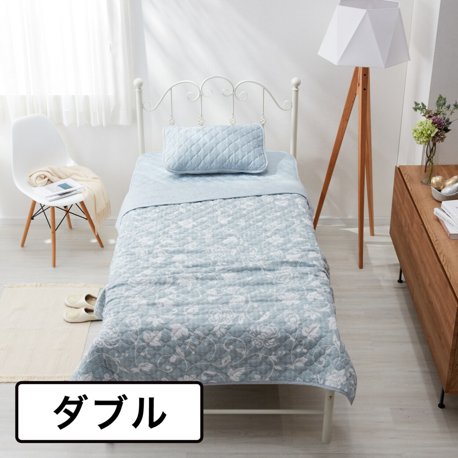 モリリン 抜群のひんやり感！ 柔らかな手触り デオコールド 消臭・防ダニ リバーシブルケット ＜ダブル＞