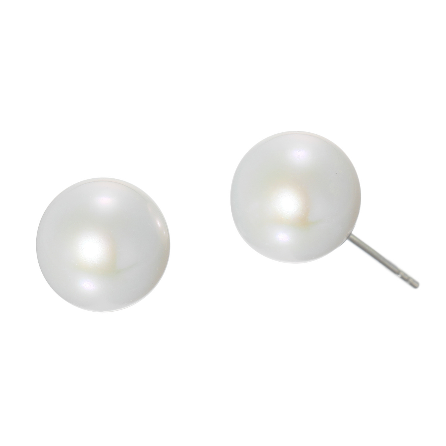 ペレフェリーク 淡水パール シンプルデザイン スタッド イヤリング／ピアス
