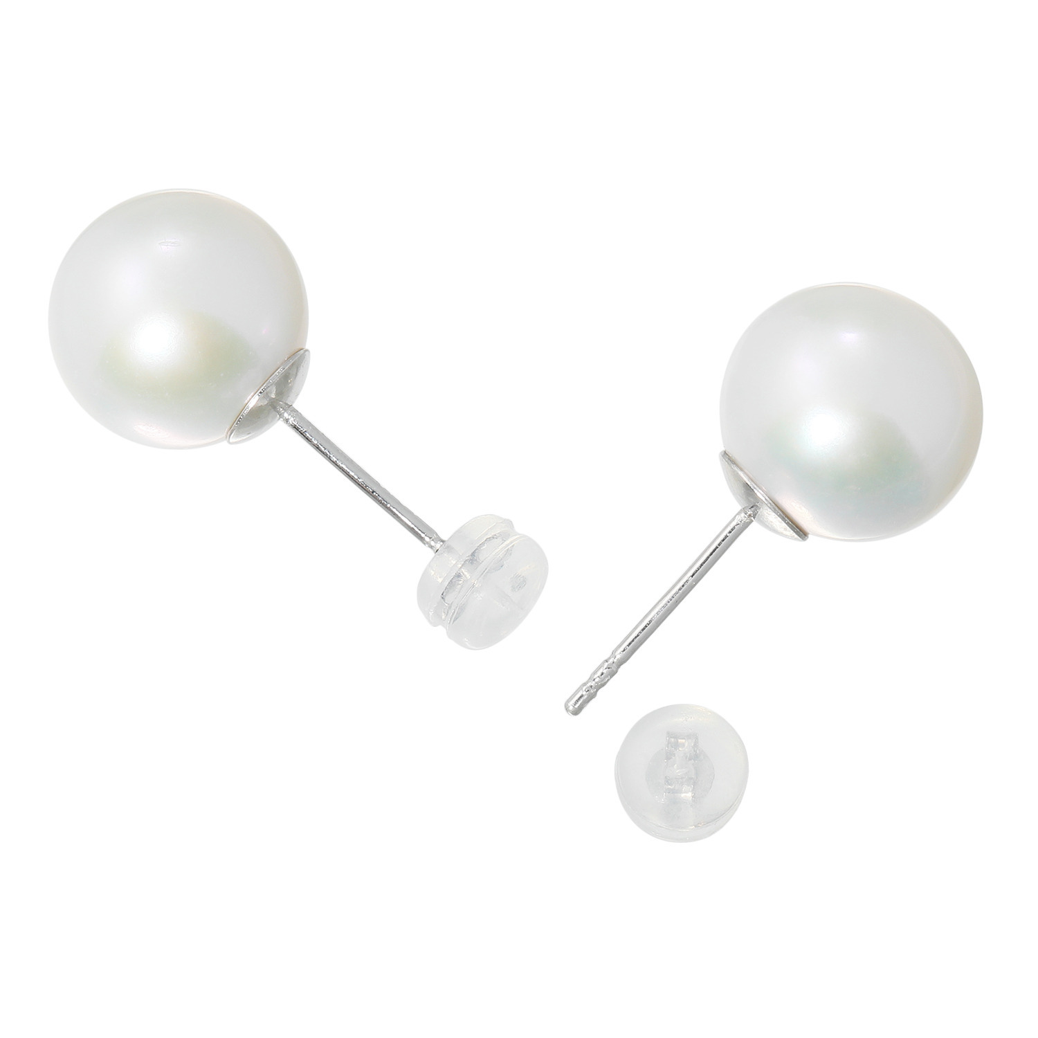 ペレフェリーク 淡水パール シンプルデザイン スタッド イヤリング／ピアス