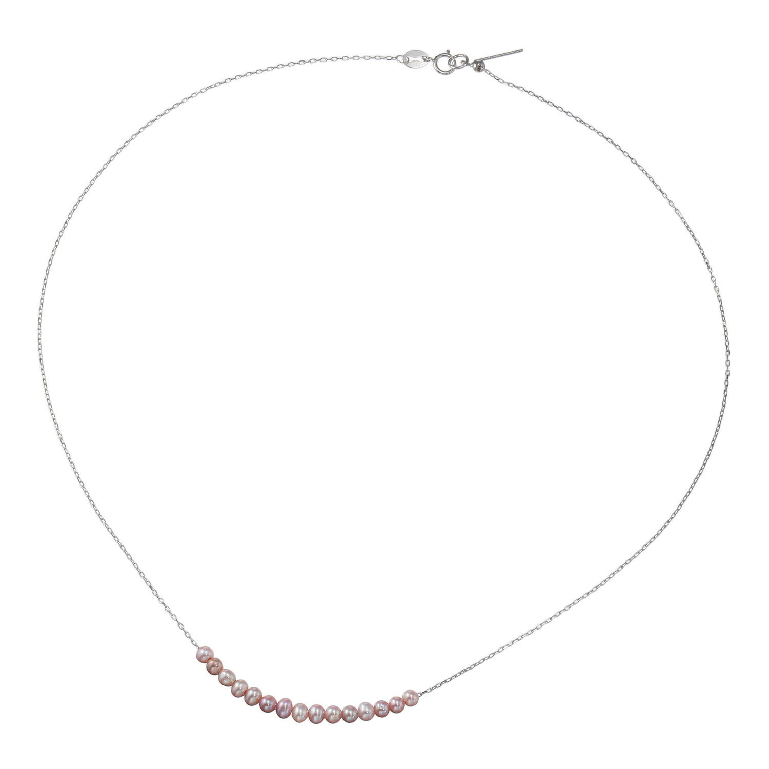 ペレフェリーク シルバー ベビー淡水パール ブロッサムカラー フローライン スルーペンダント