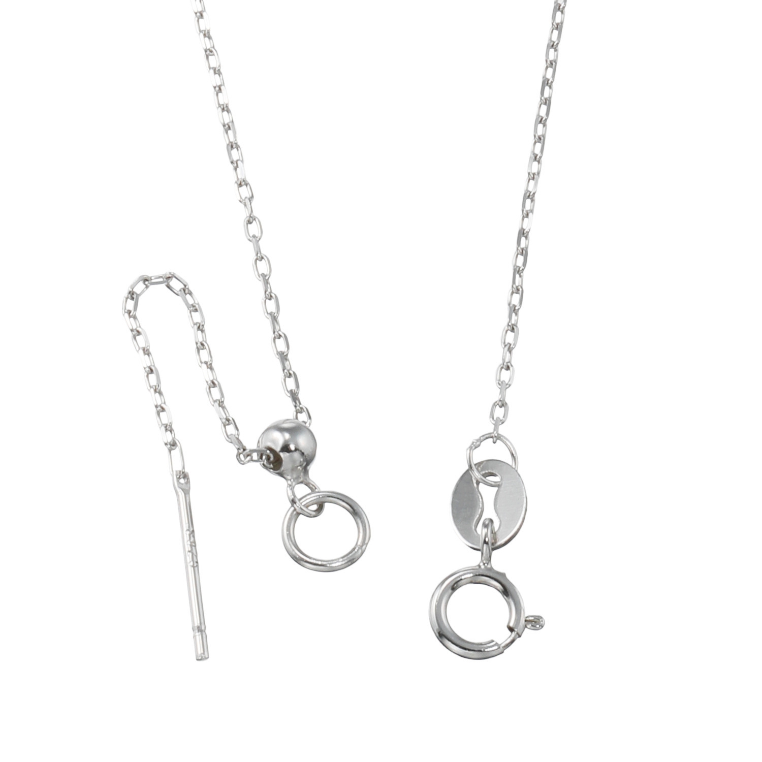 ペレフェリーク シルバー ベビー淡水パール ブロッサムカラー フローライン スルーペンダント