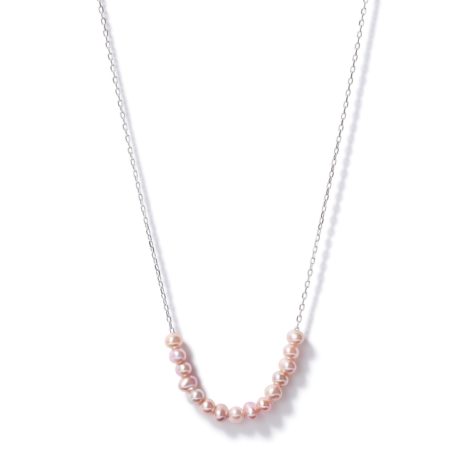 ペレフェリーク シルバー ベビー淡水パール ブロッサムカラー フローライン スルーペンダント