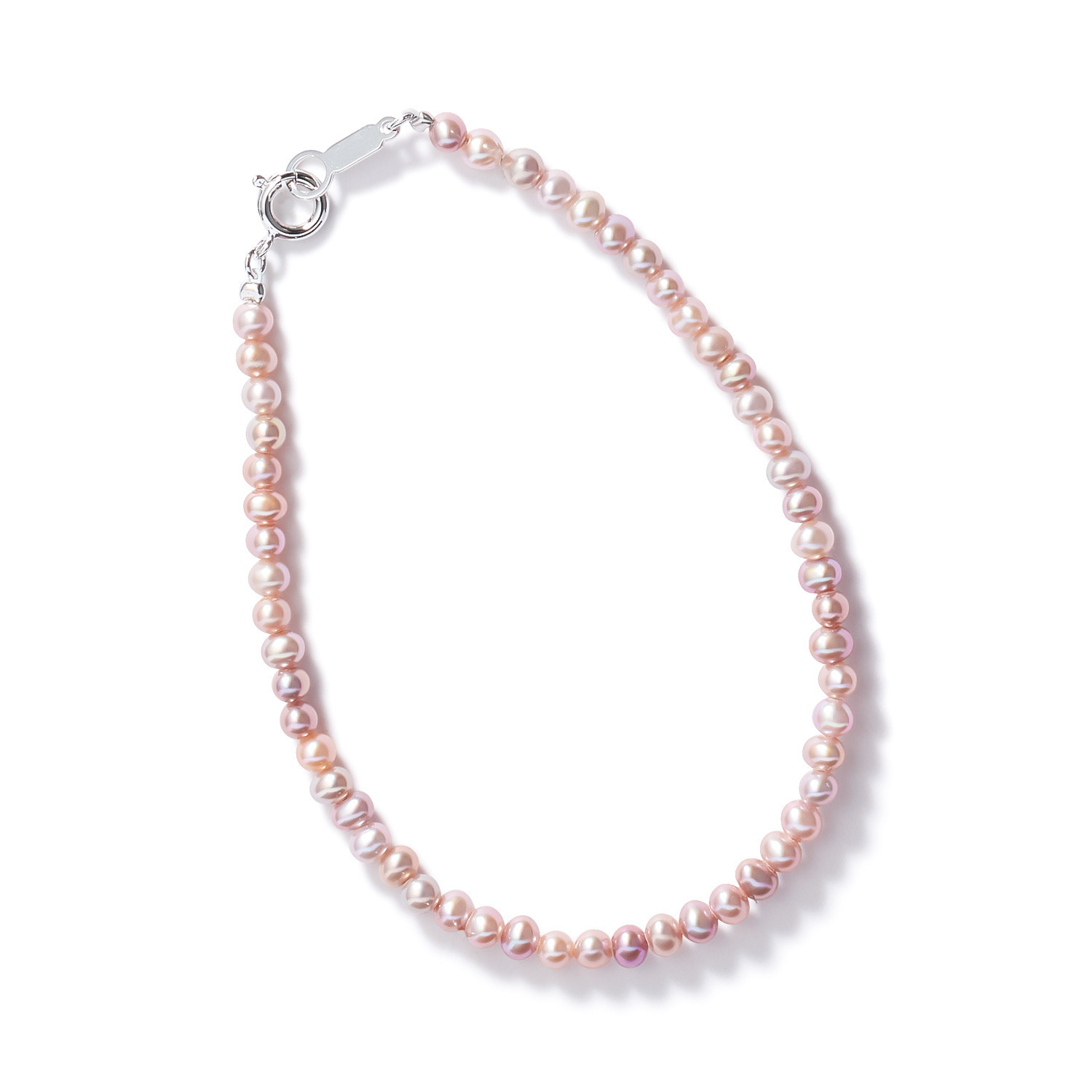 ペレフェリーク シルバー ベビー淡水パール ブロッサムカラー ブレスレット