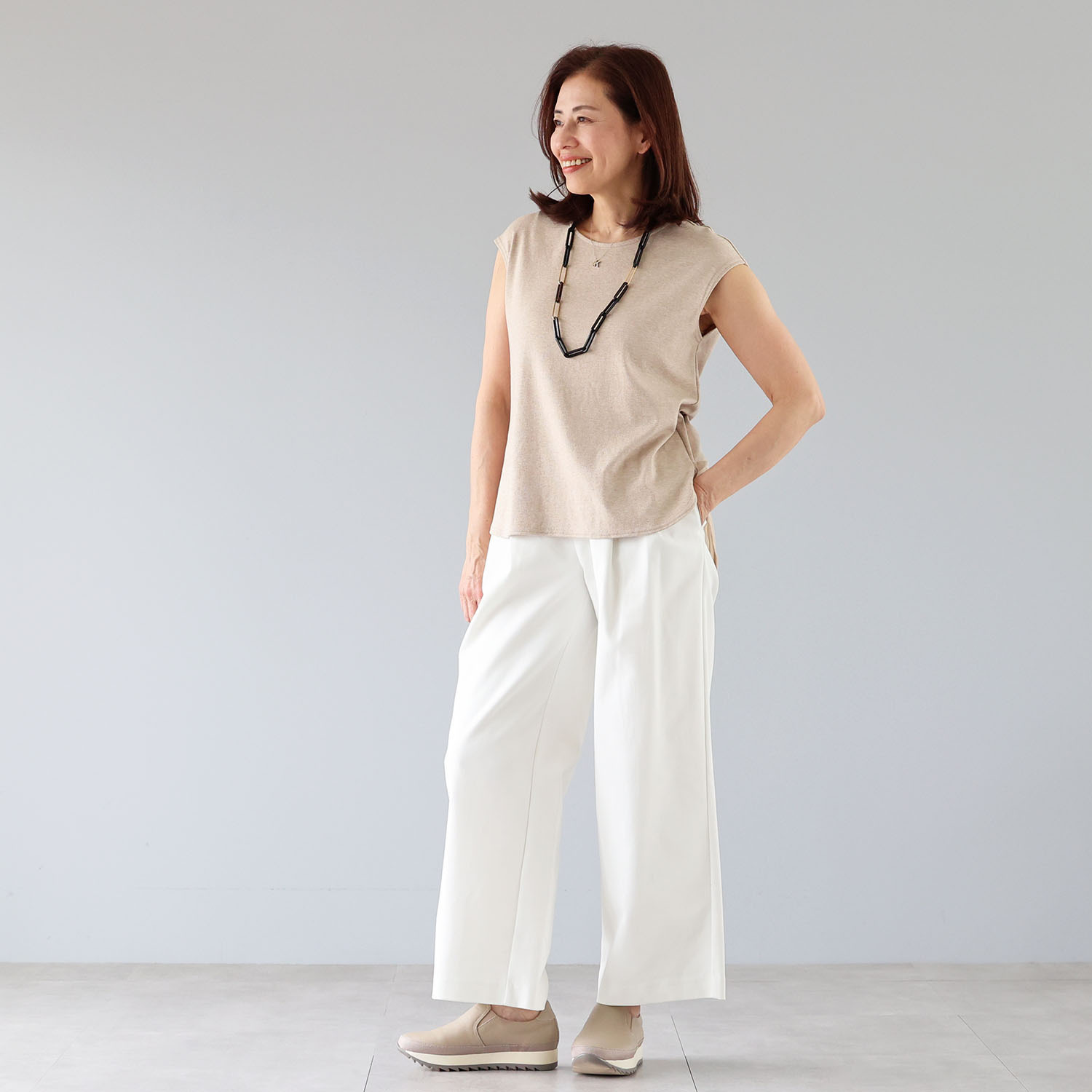 リサリサ レザー スリッポン