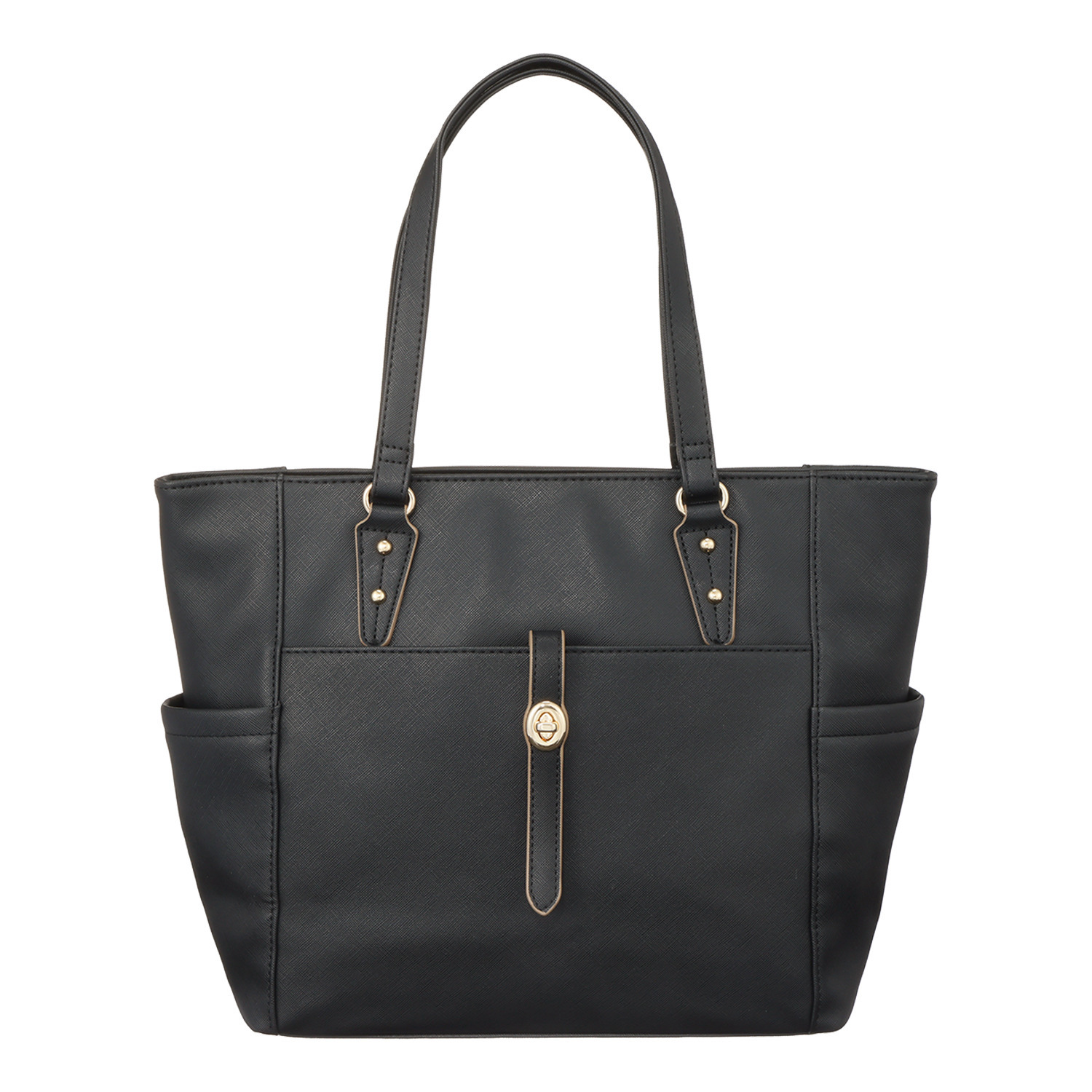 ラルジュ ポケットいっぱい！ ヒネリ金具付 Ａ４トートバッグ