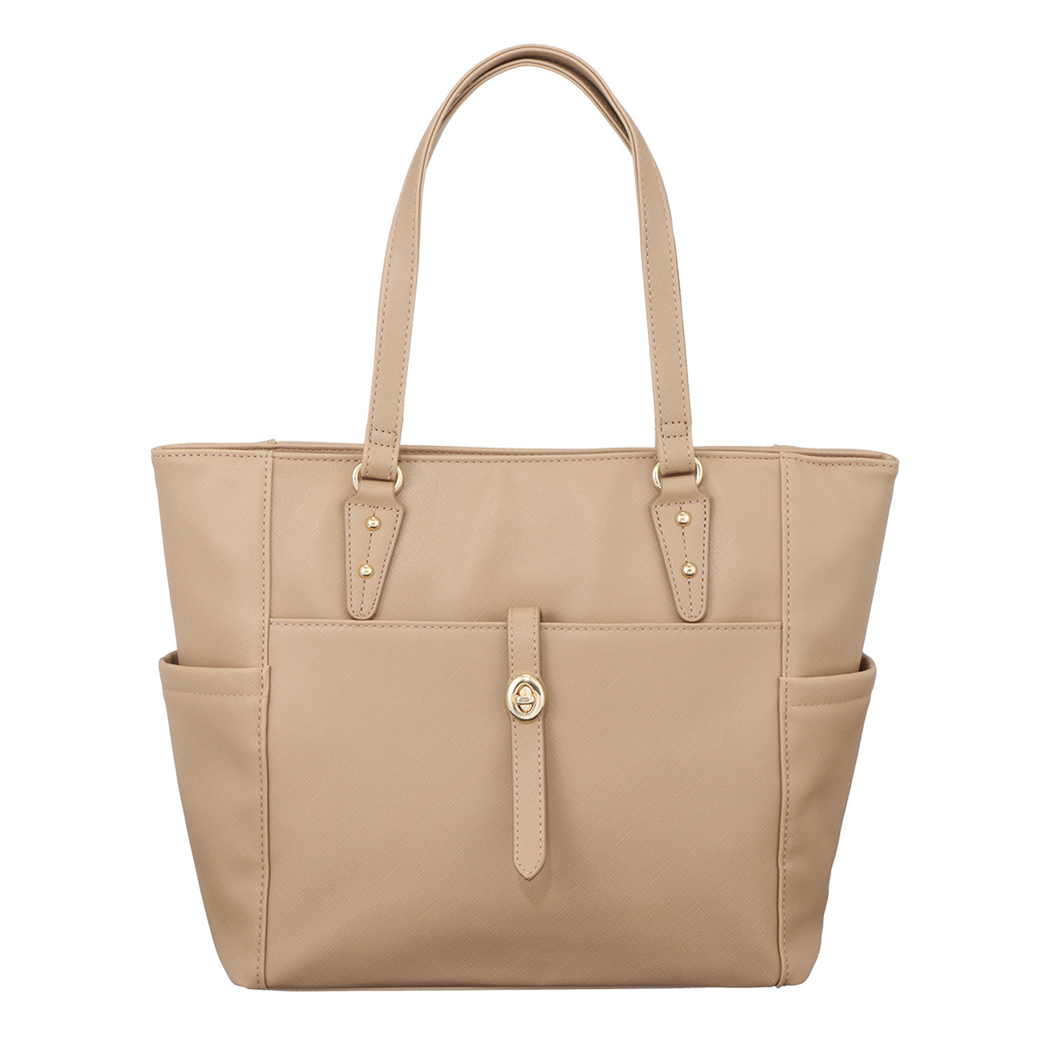 ラルジュ ポケットいっぱい！ ヒネリ金具付 Ａ４トートバッグ