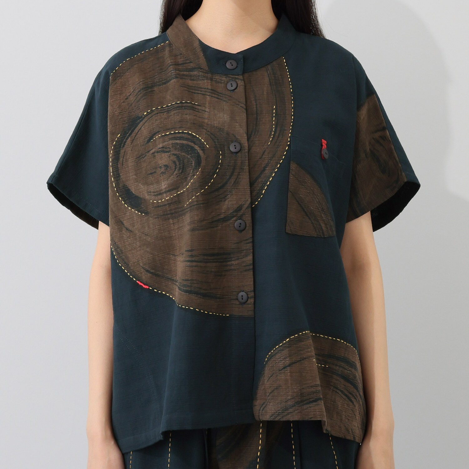 創作りょう うずまき柄 プルオーバー