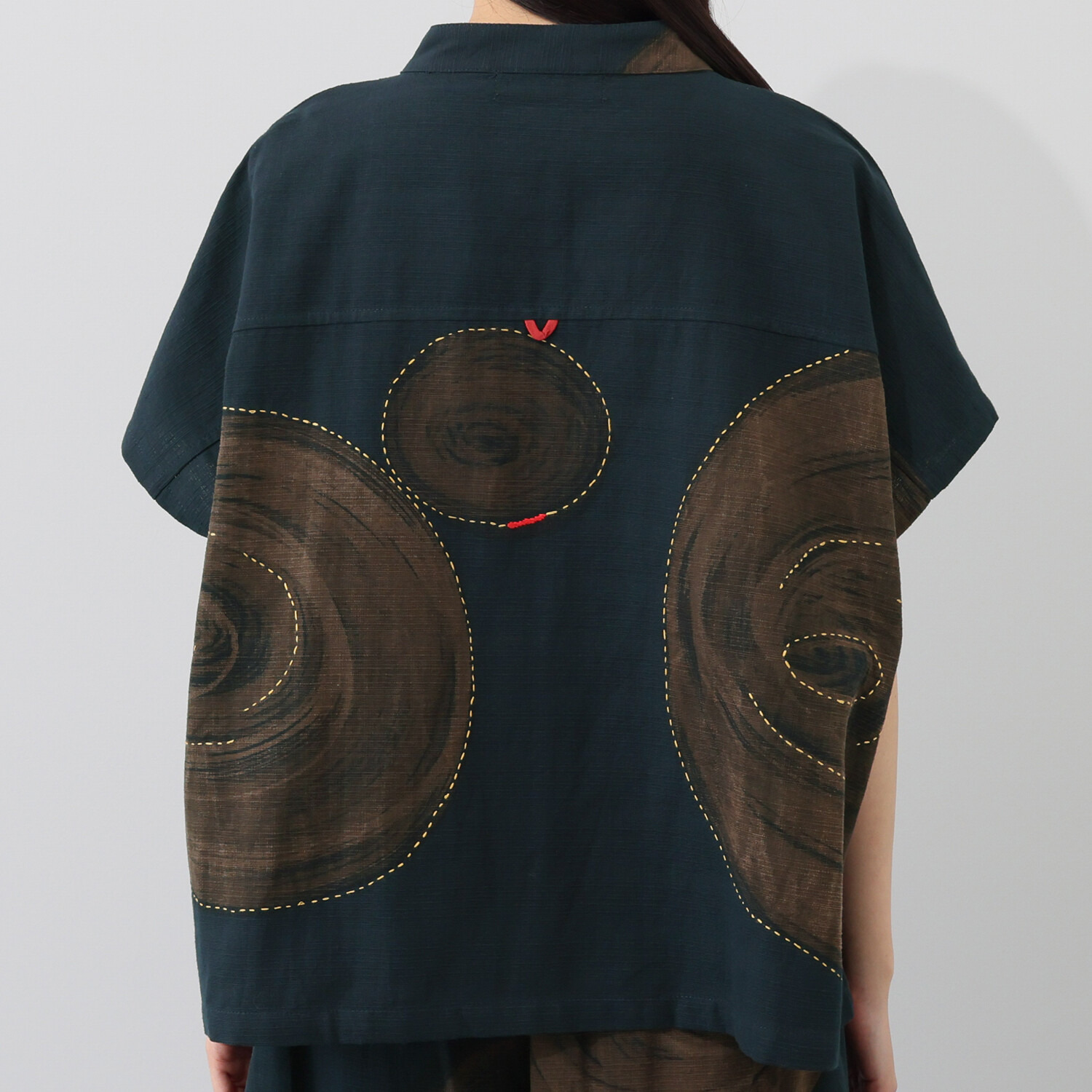 創作りょう うずまき柄 プルオーバー