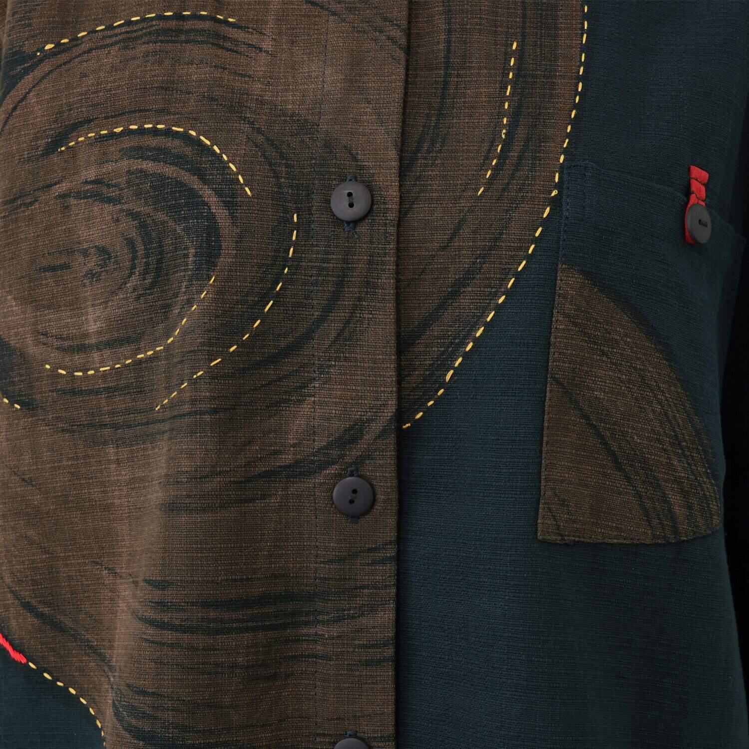 創作りょう うずまき柄 プルオーバー