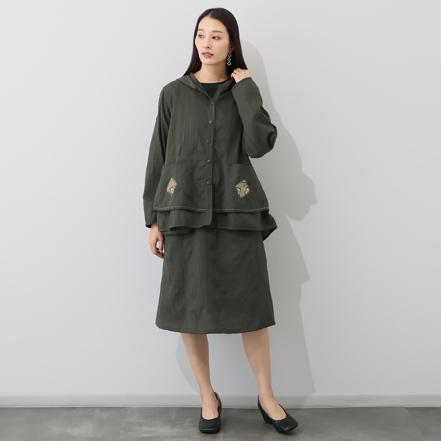 創作りょう パーカーカーディガン