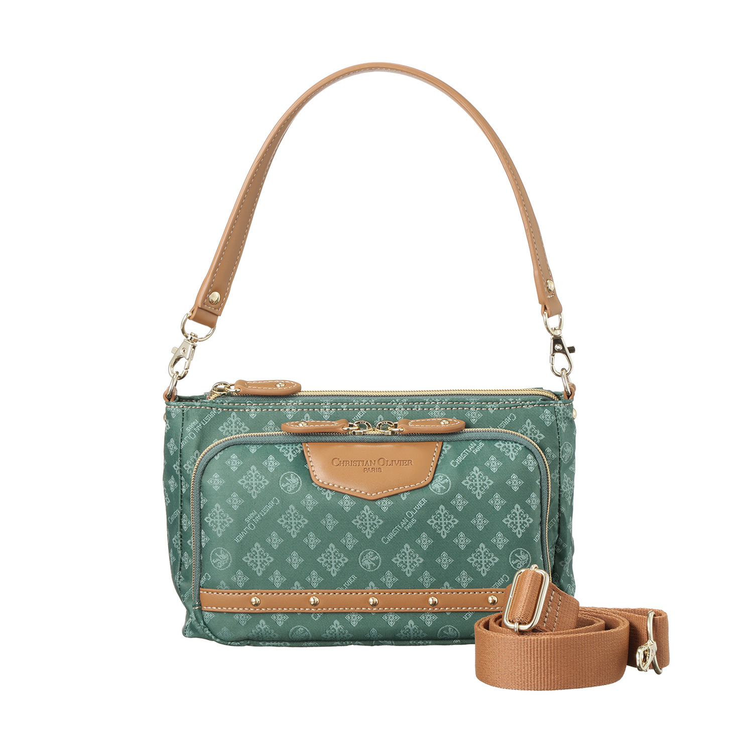 クリスチャン　オリビエ ショップチャンネル デビュー１５周年 はっ水ジャガード ２ウェイ多機能ポシェット