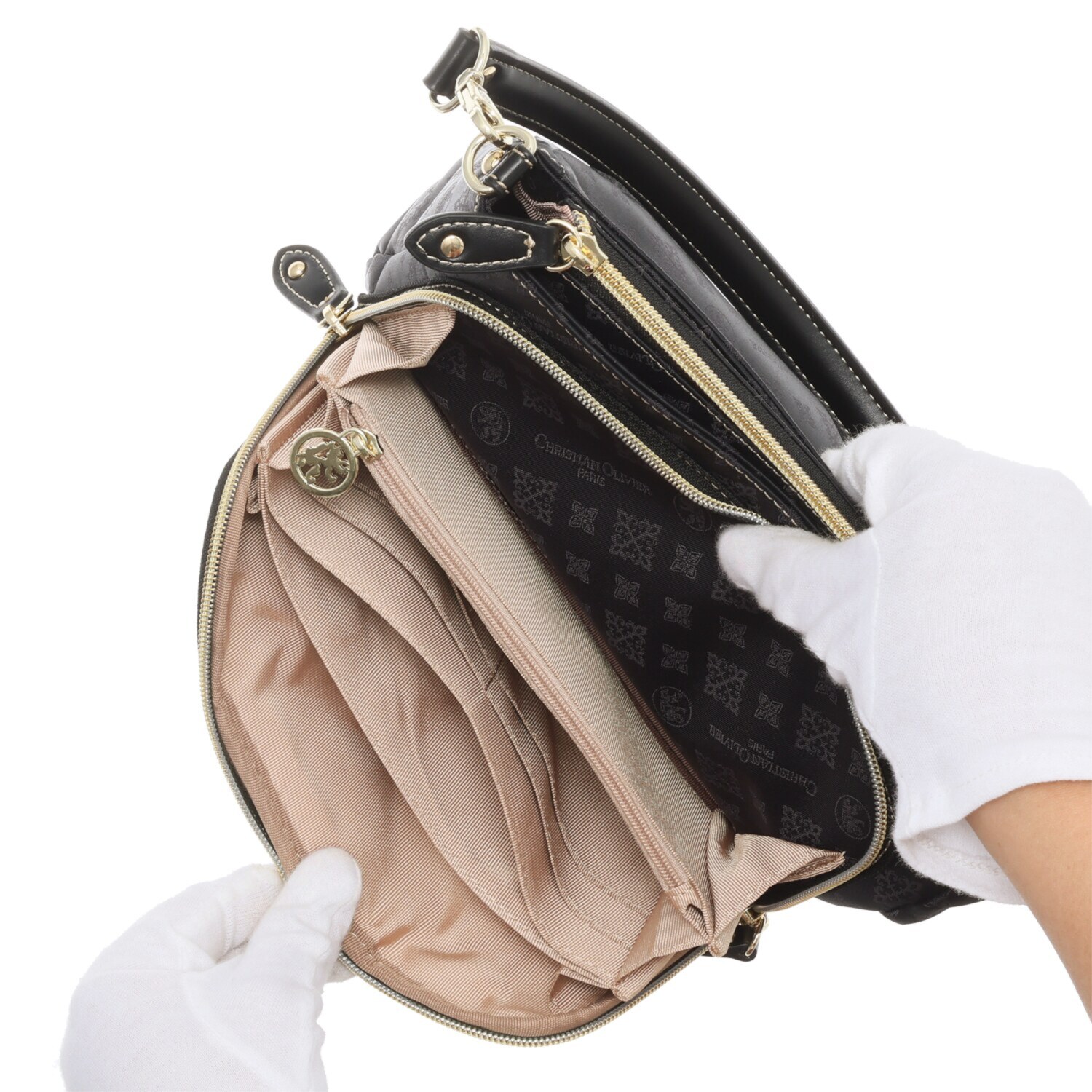 クリスチャン　オリビエ ショップチャンネル デビュー１５周年 はっ水ジャガード ２ウェイ多機能ポシェット