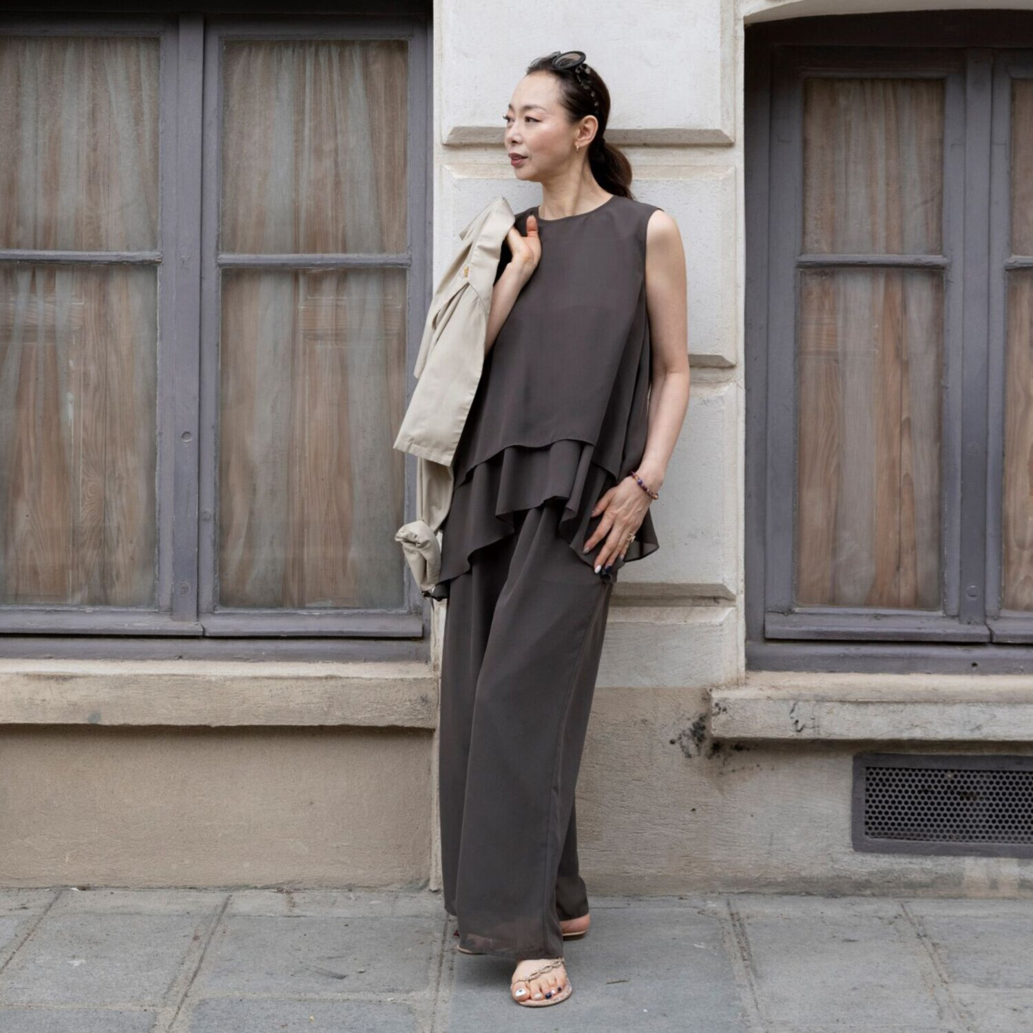 ボンボン・エ・ショコラ エアリーシフォンブラウス