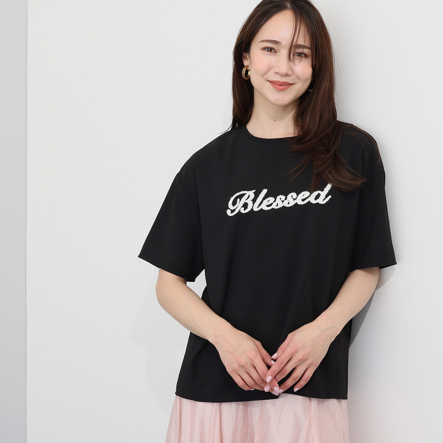 チーロ 接触冷感 大人のロゴＴブラウス