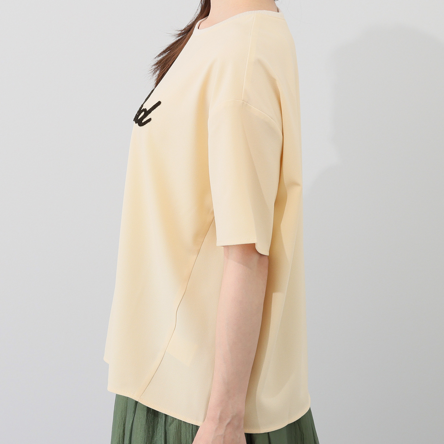 チーロ 接触冷感 大人のロゴＴブラウス