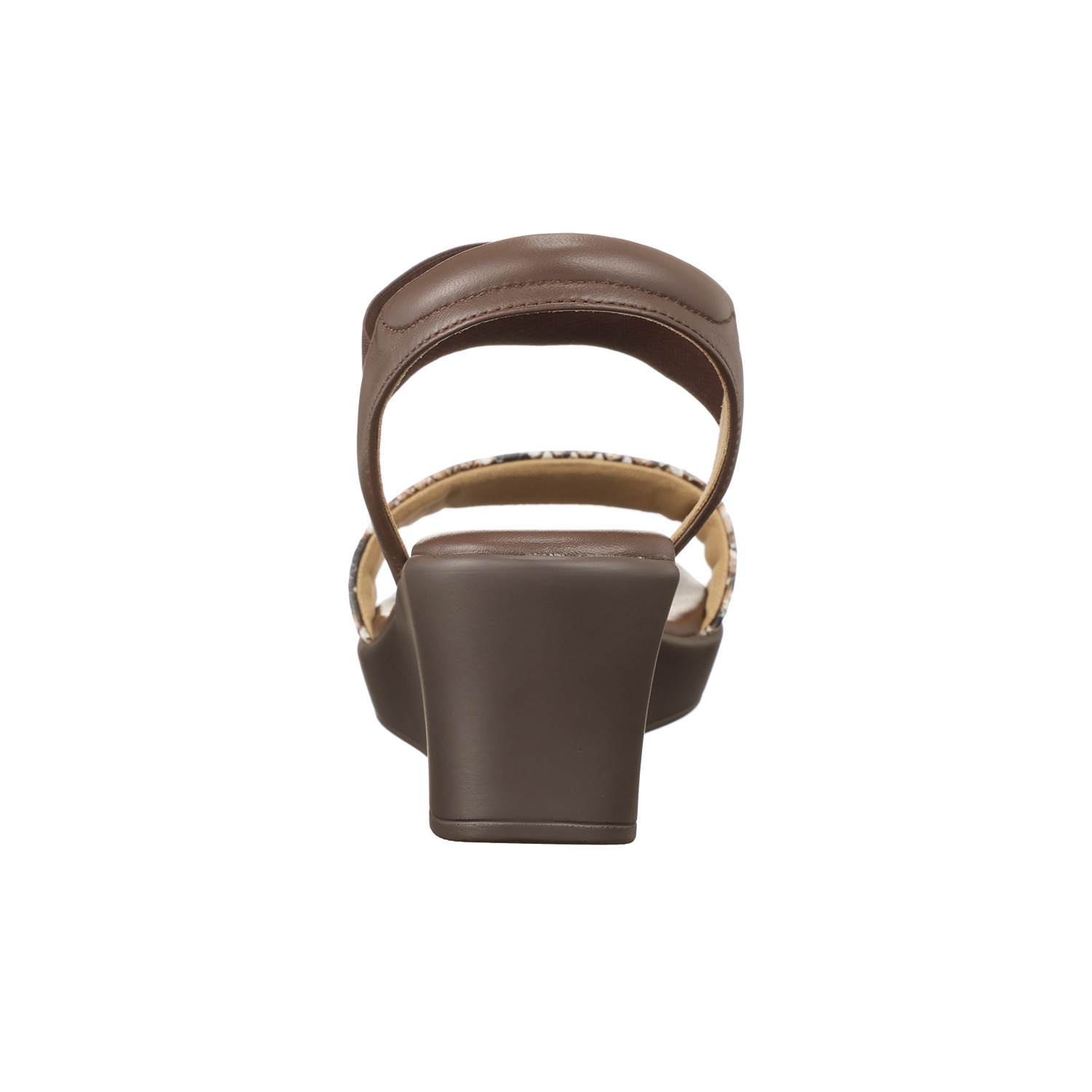 卑弥呼 本革 ゴムベルト ウェッジヒールサンダル