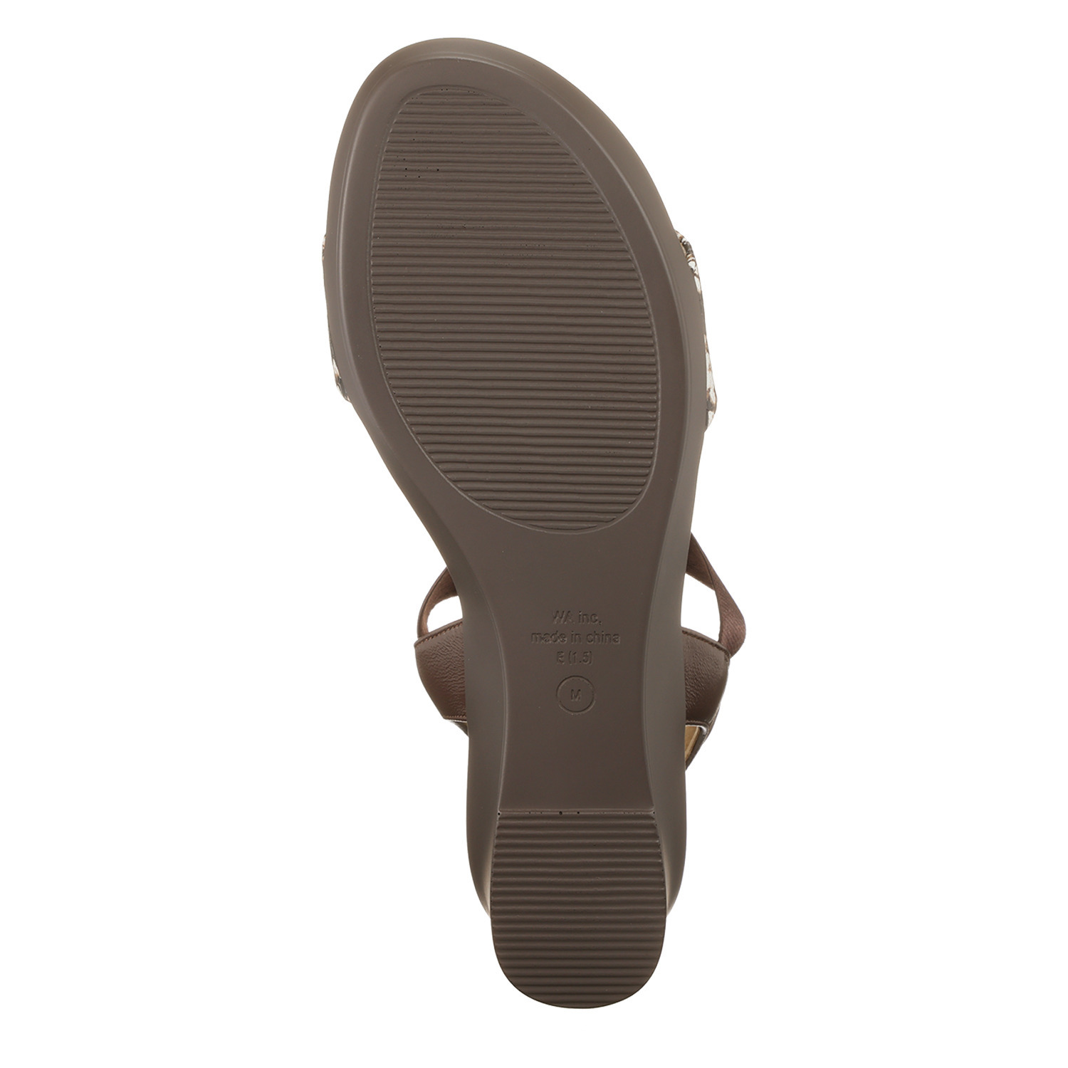 卑弥呼 本革 ゴムベルト ウェッジヒールサンダル