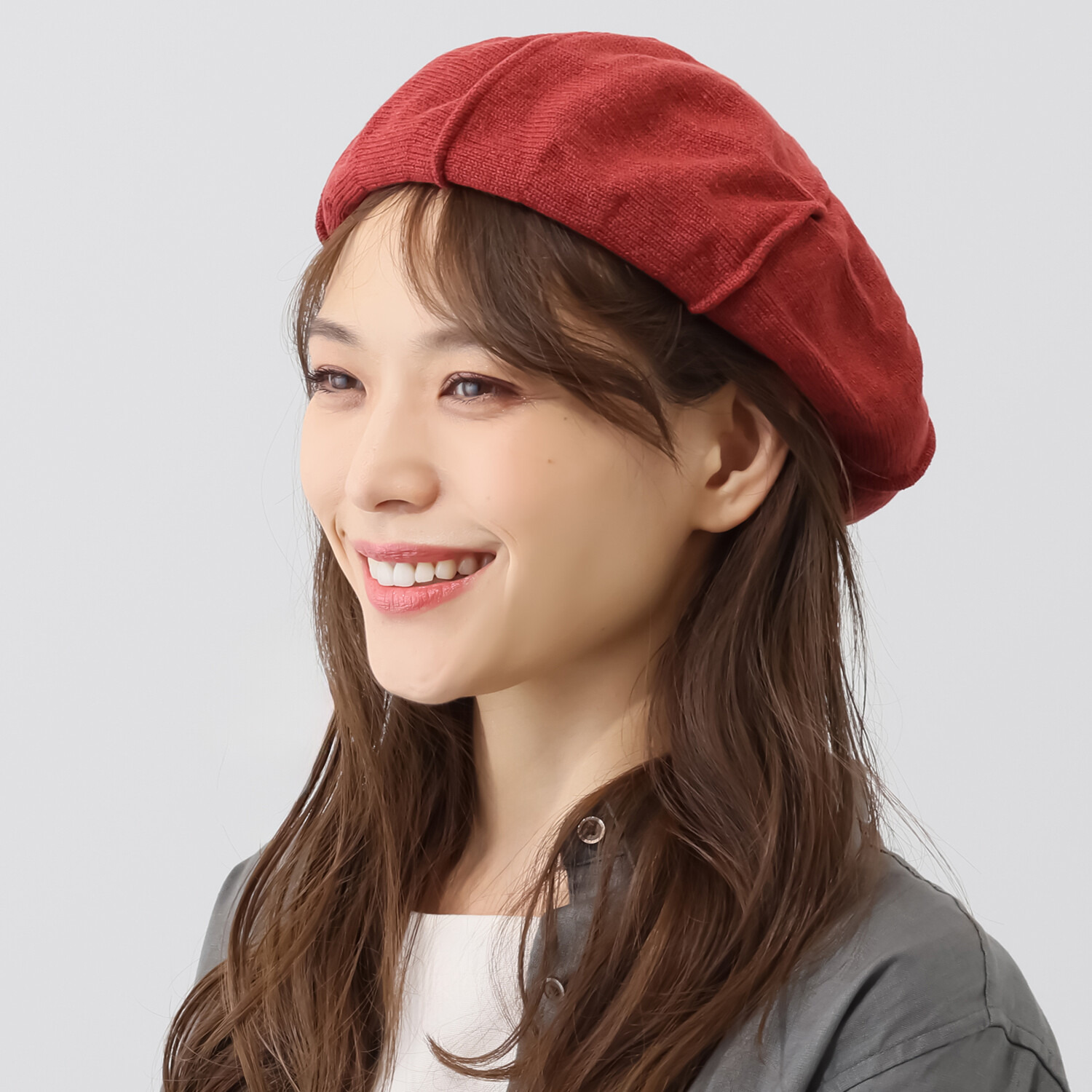 コットン混 ベレー帽