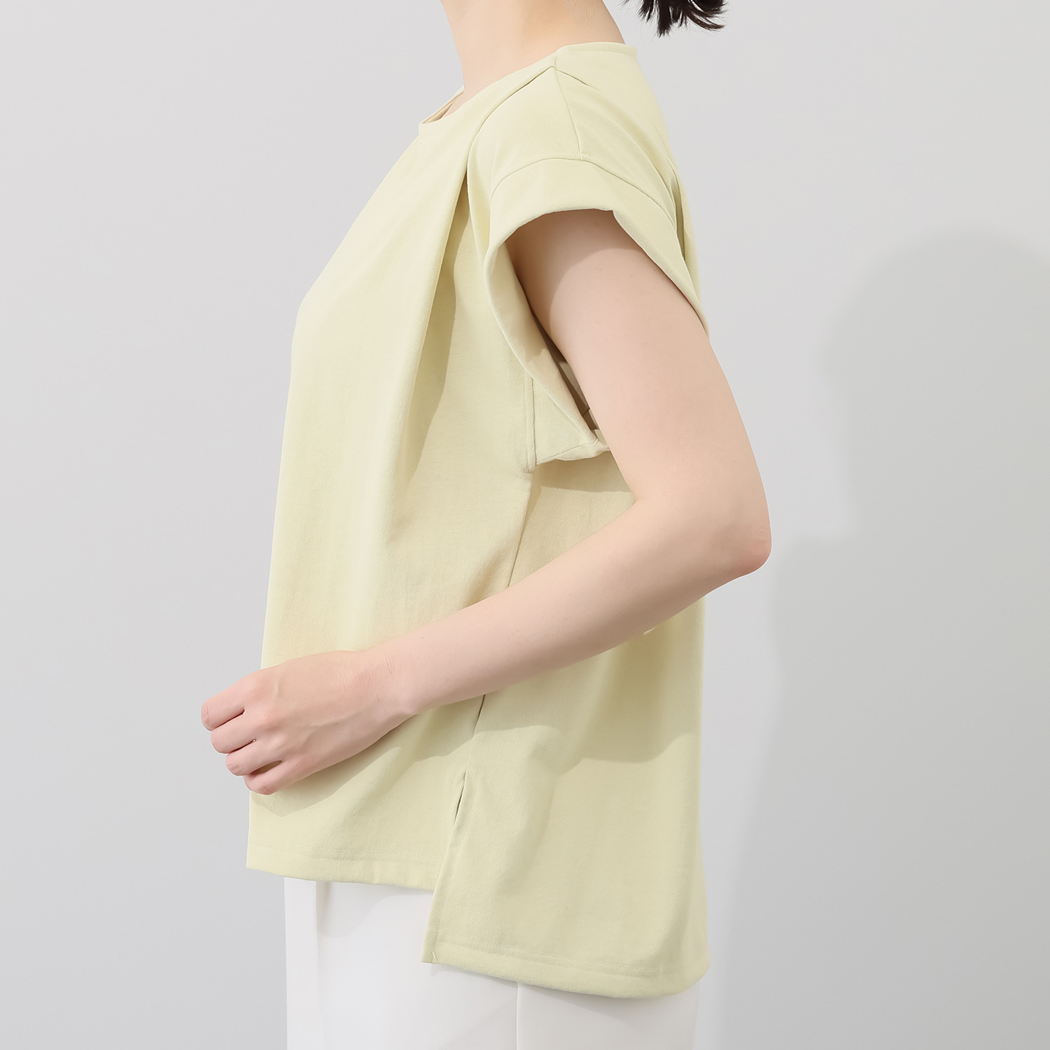 ＨＫビアン ＵＶカット・吸水速乾 コットンタッチ 脇マチ付Ｔシャツ