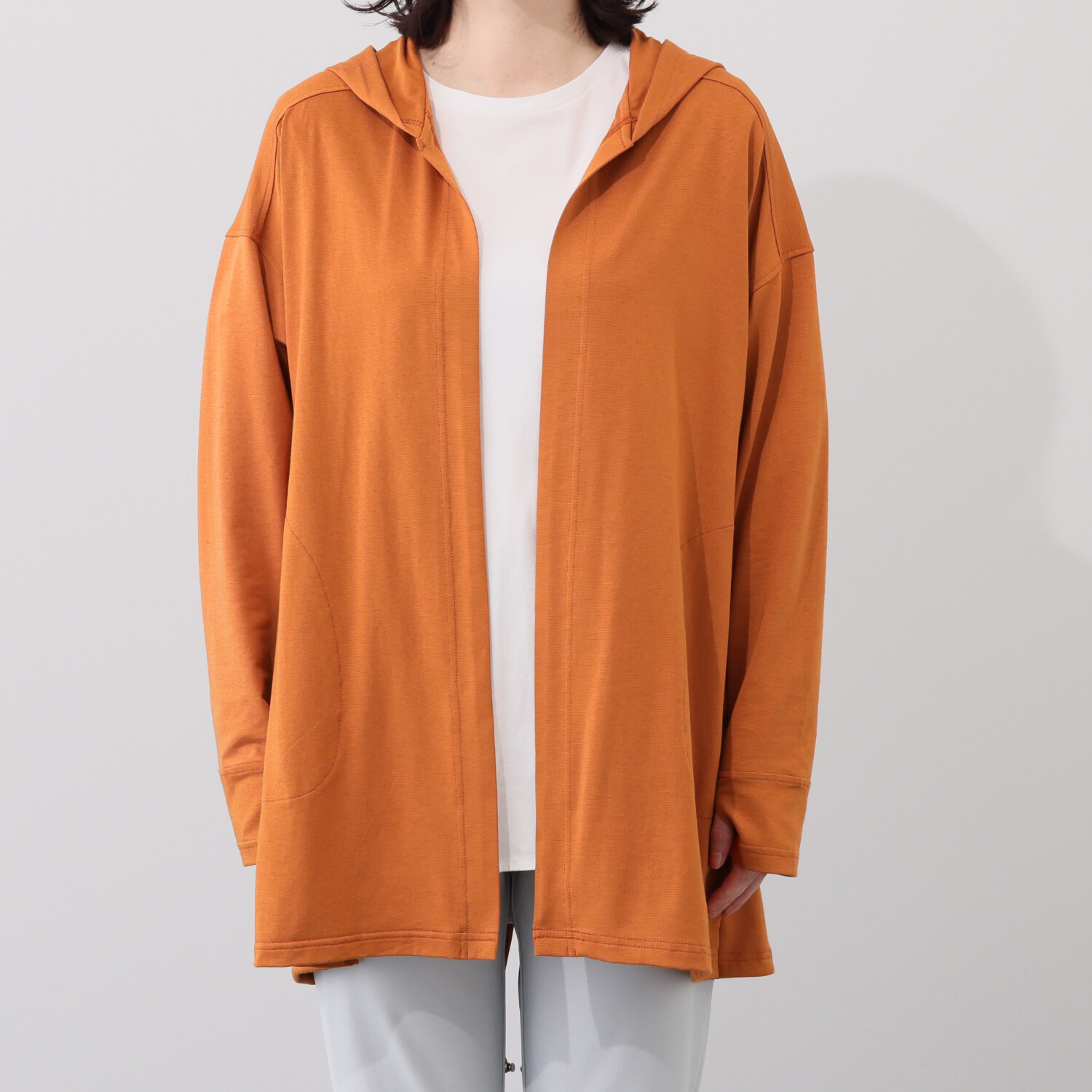 ＨＫビアン ＵＶカット ルナセル（Ｒ） しっとりなめらか ロングカーディガン