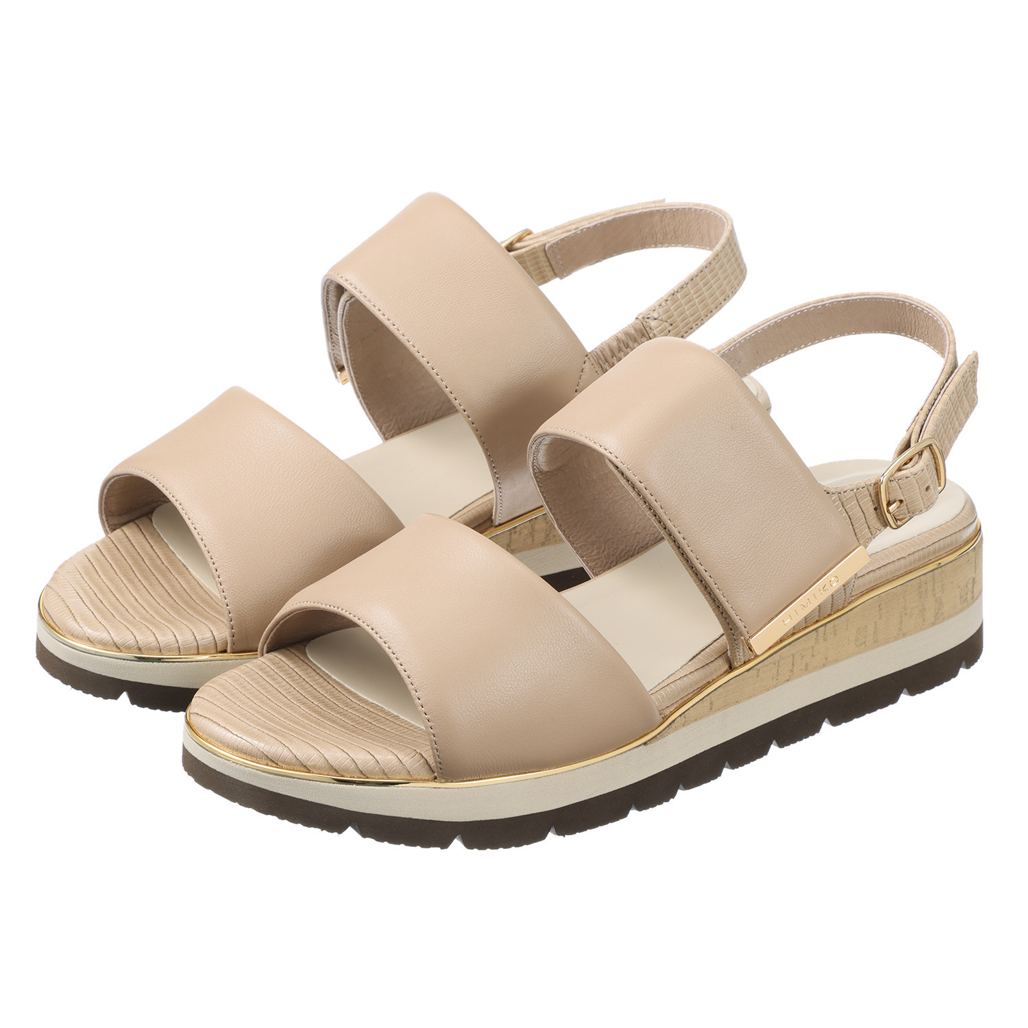 卑弥呼 ソフトシープレザー パデットサンダル