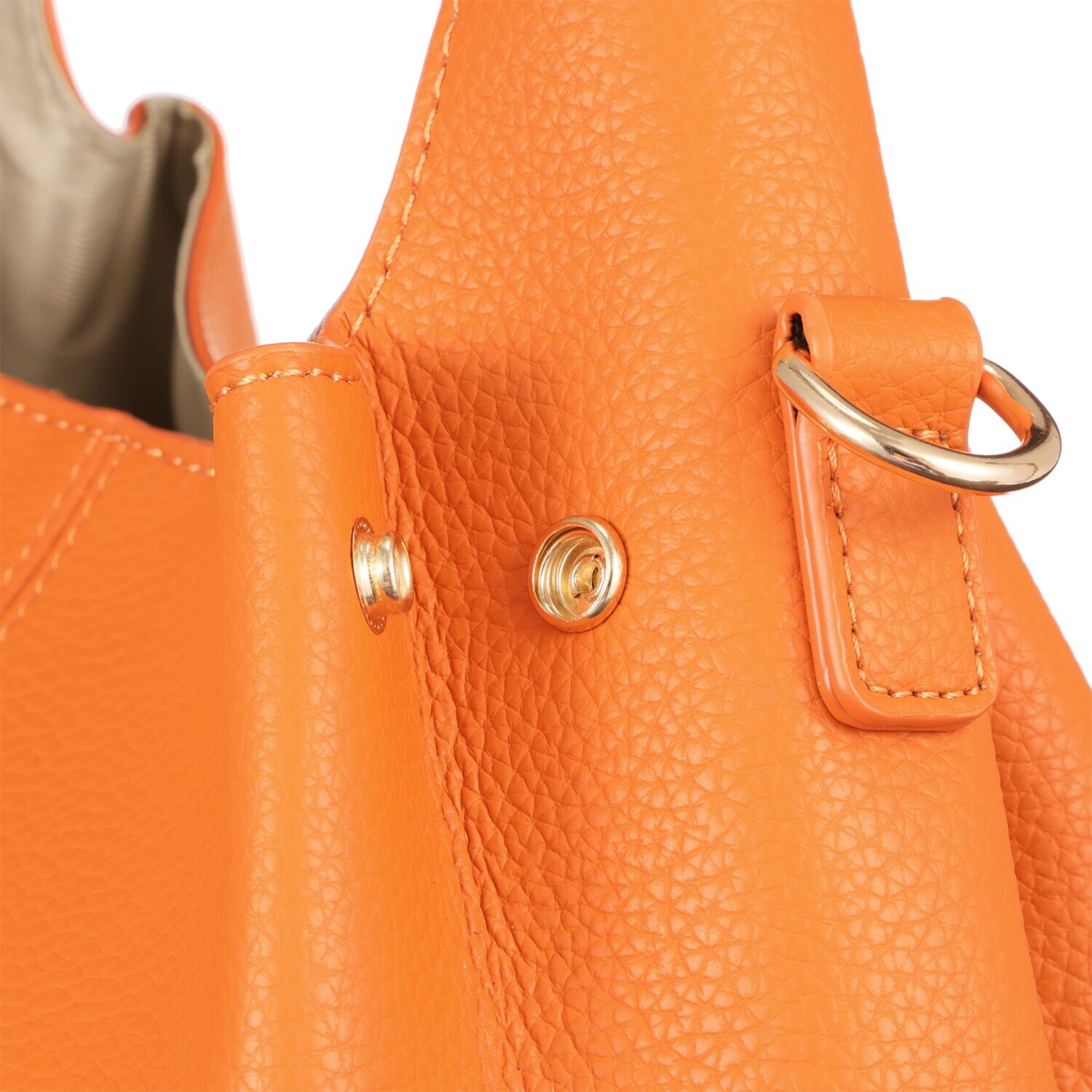 グッシオイタリー オリジナル開発レザー タックデザイン ２ウェイバッグ