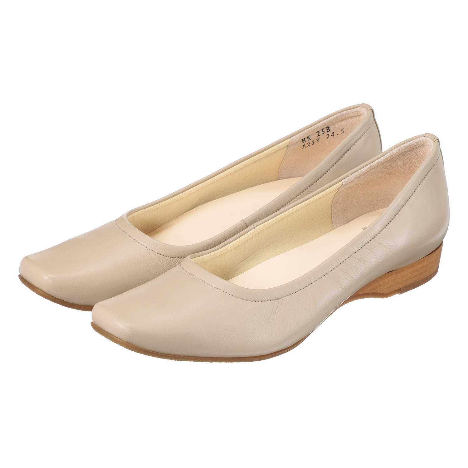 ビューフィット 日本製 脚を美しく魅せる！ 牛革・ゆったり３Ｅ いつでも アクティブパンプス