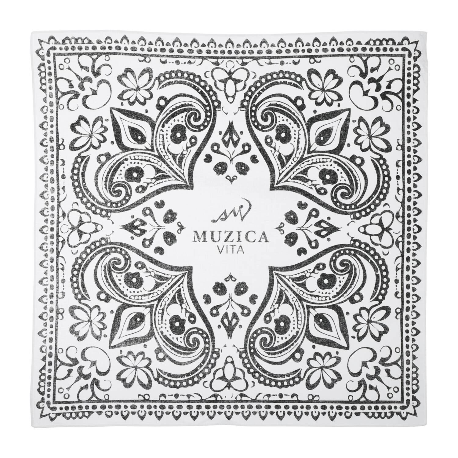 ムジカヴィータ 山羊革 手編みメッシュ バケツ型トートバッグ ＜ハンカチ付＞