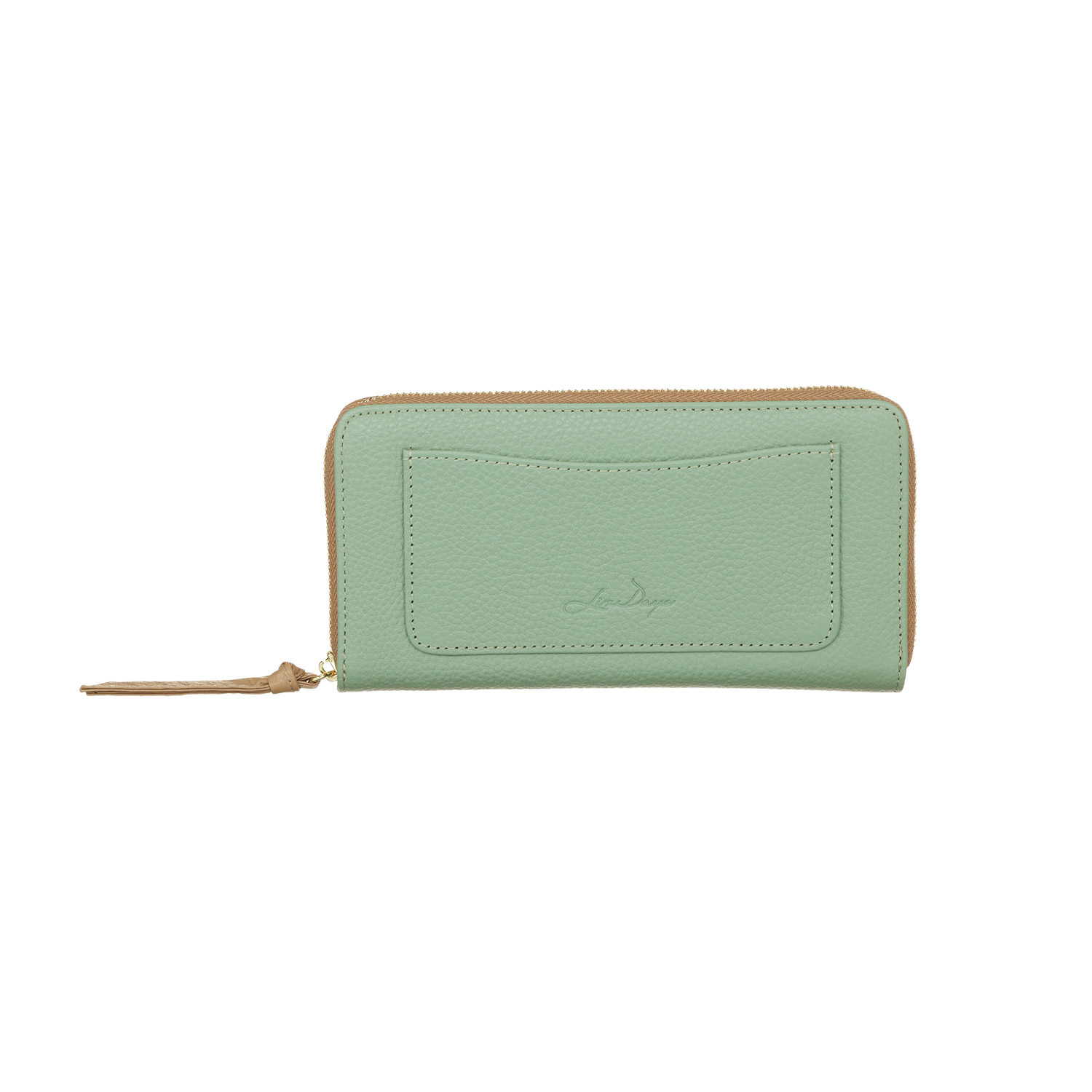 リズデイズ 牛革 ラウンドデザイン スリムロングウォレット