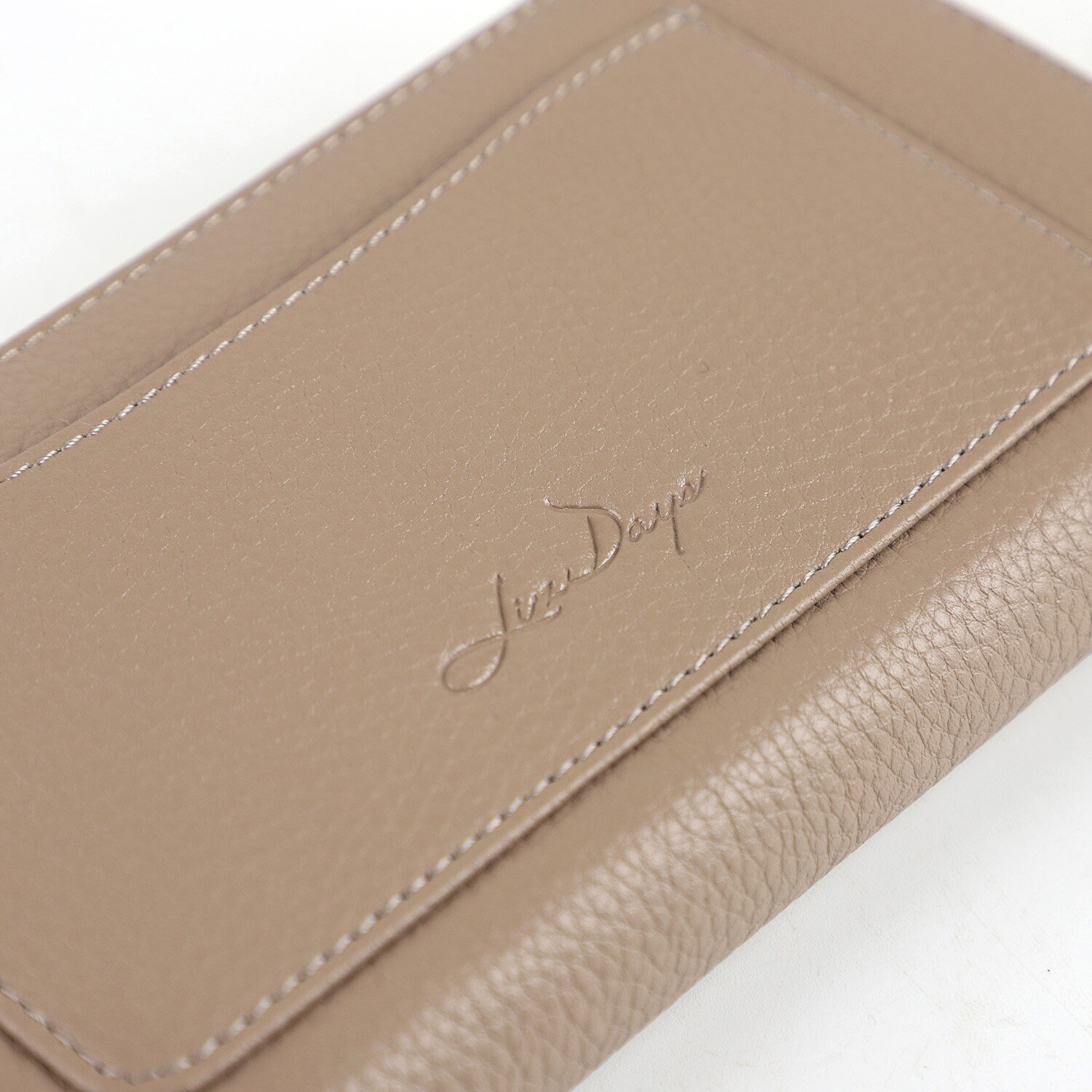 リズデイズ 牛革 ラウンドデザイン スリムロングウォレット