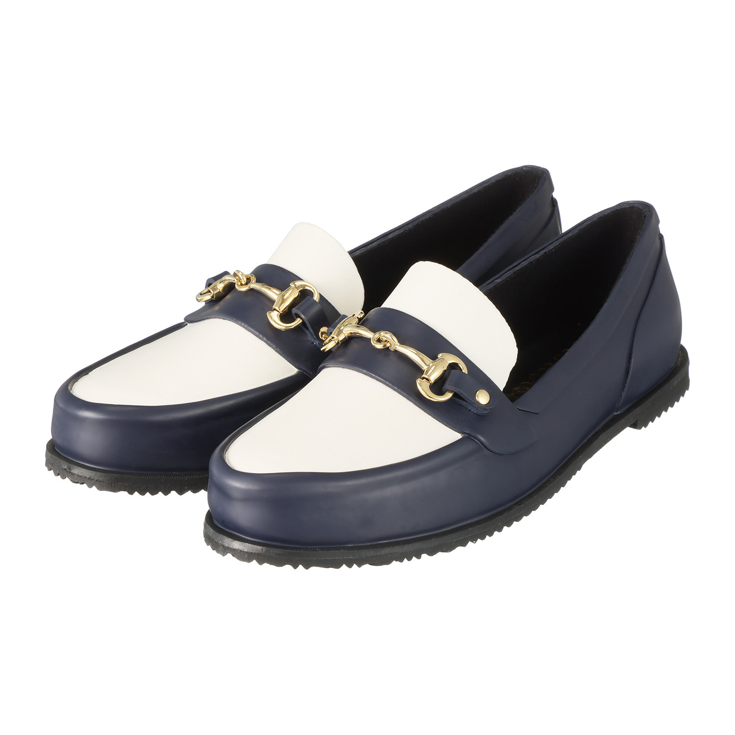 ウィズドロップ メイドイントーキョー ゴムなのに軽くて柔らか！ レインビットローファー