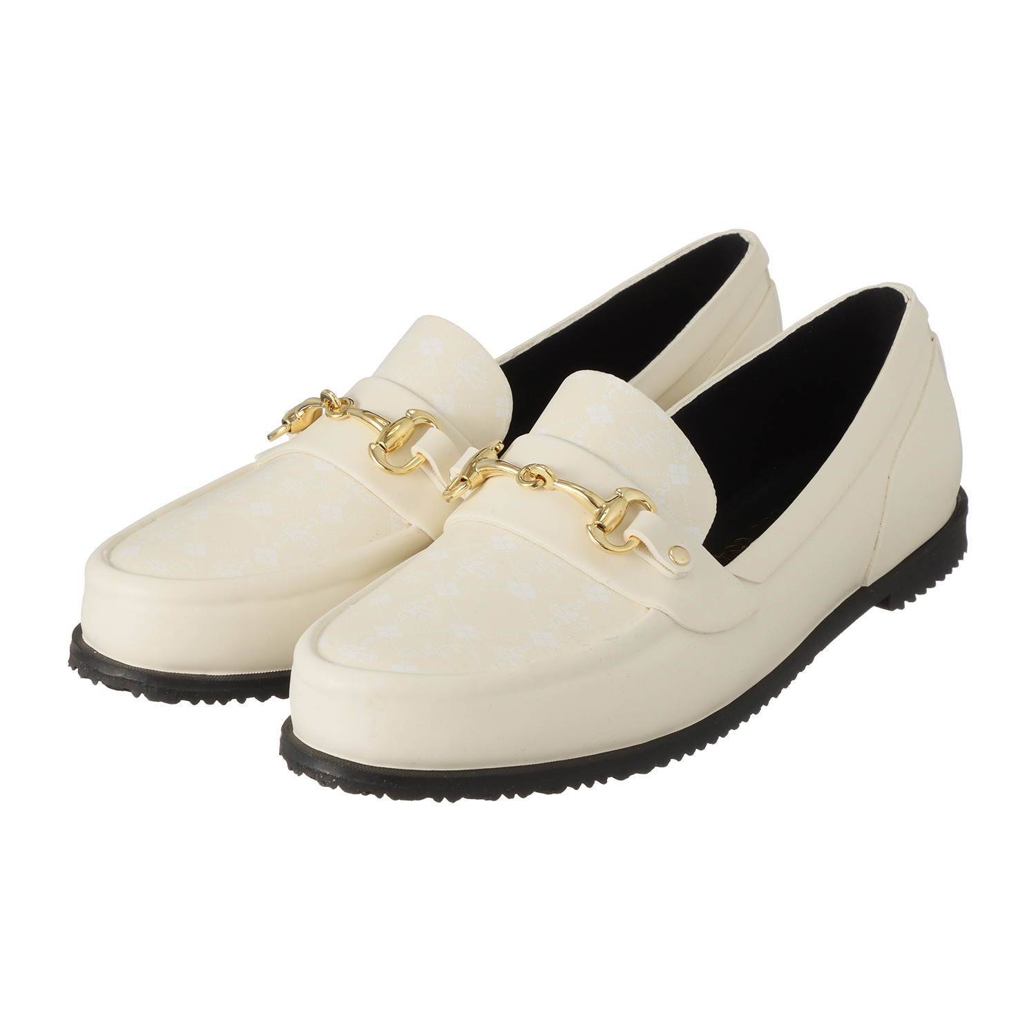 ウィズドロップ メイドイントーキョー ゴムなのに軽くて柔らか！ レインビットローファー